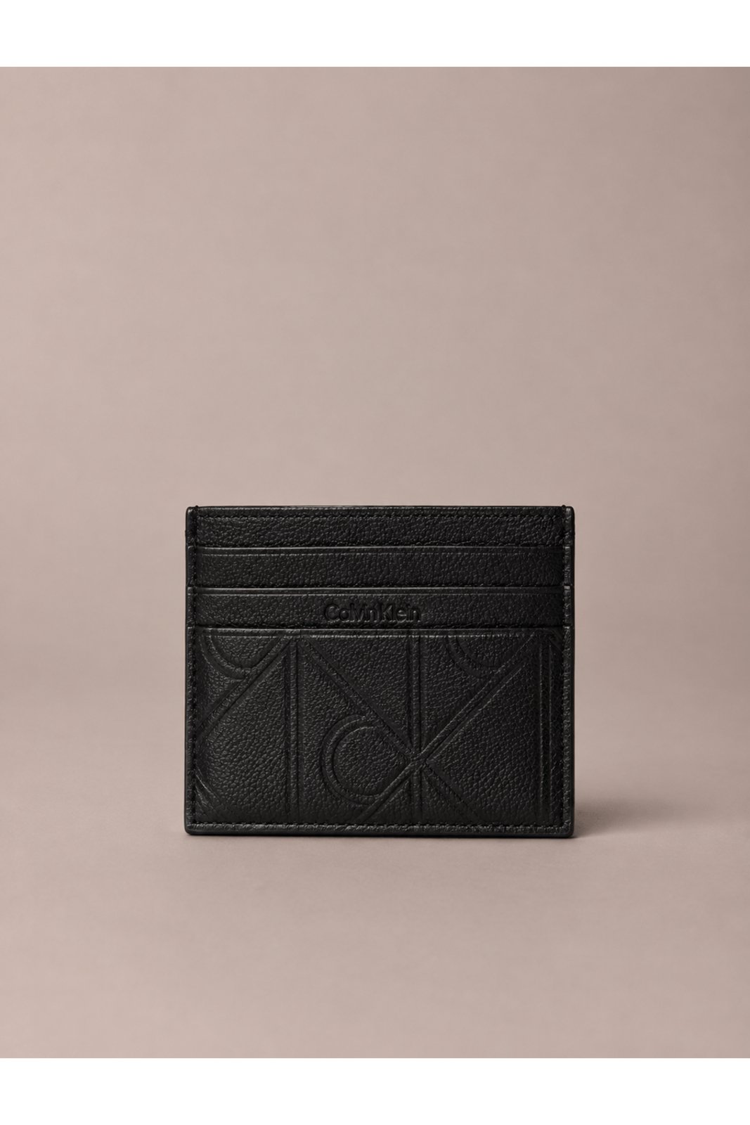 Porta Cartão Calvin Klein Estampa Total Emboss - Preto Calvin Klein Jeans