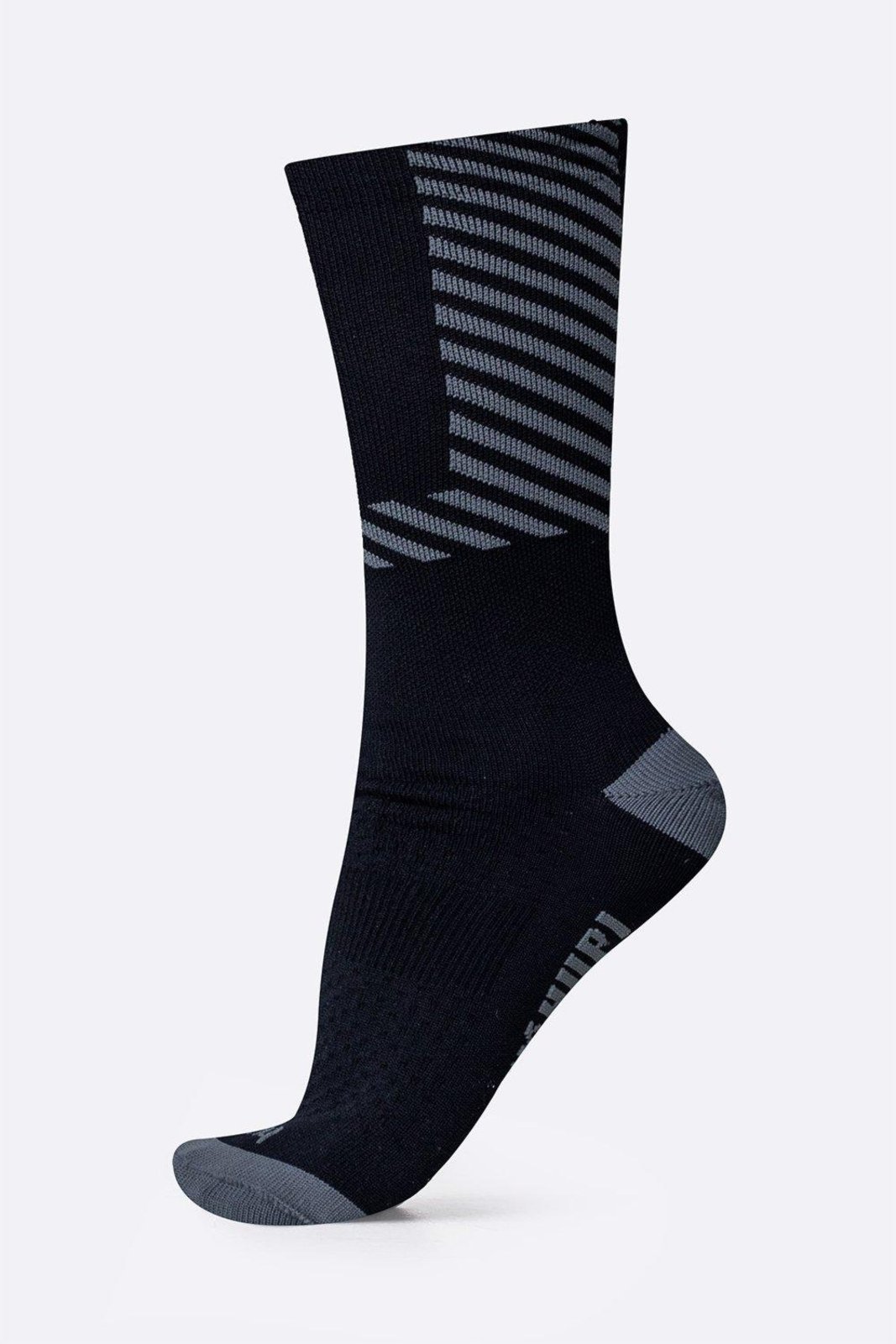 Meia HUPI Strike Preto e Cinza Plus 42–46 Preto