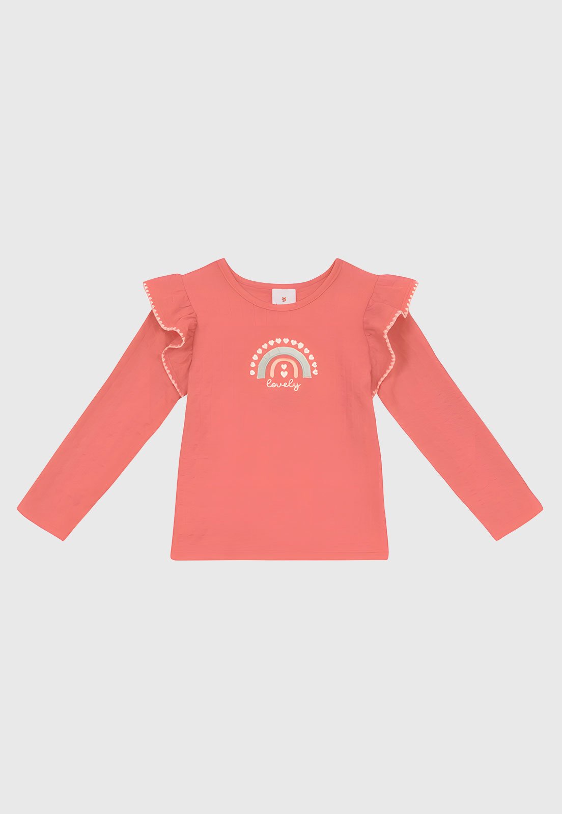 Blusa Brandili Estampada Coral