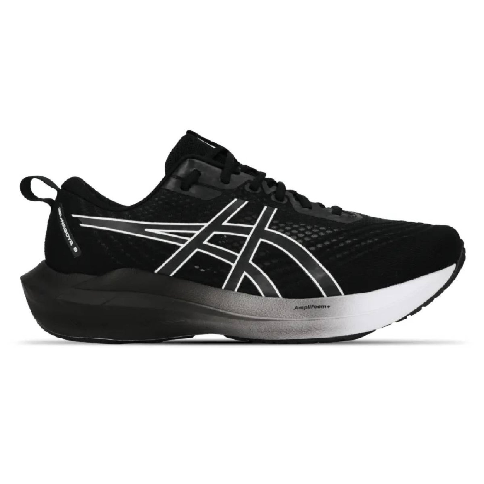 Vista 2 Tênis Asics Gel Nagoya 8 - Masculino Branco preto ASICS preto