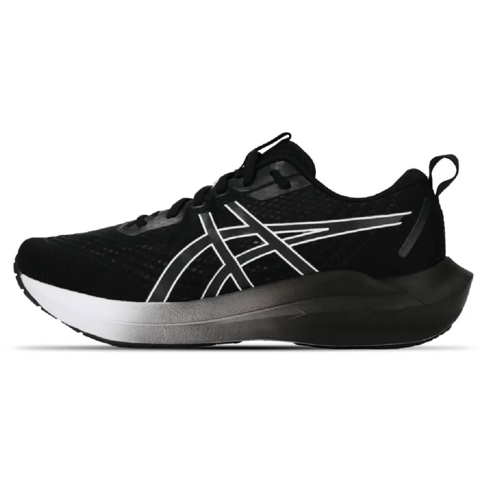 Vista 3 Tênis Asics Gel Nagoya 8 - Masculino Branco preto ASICS preto