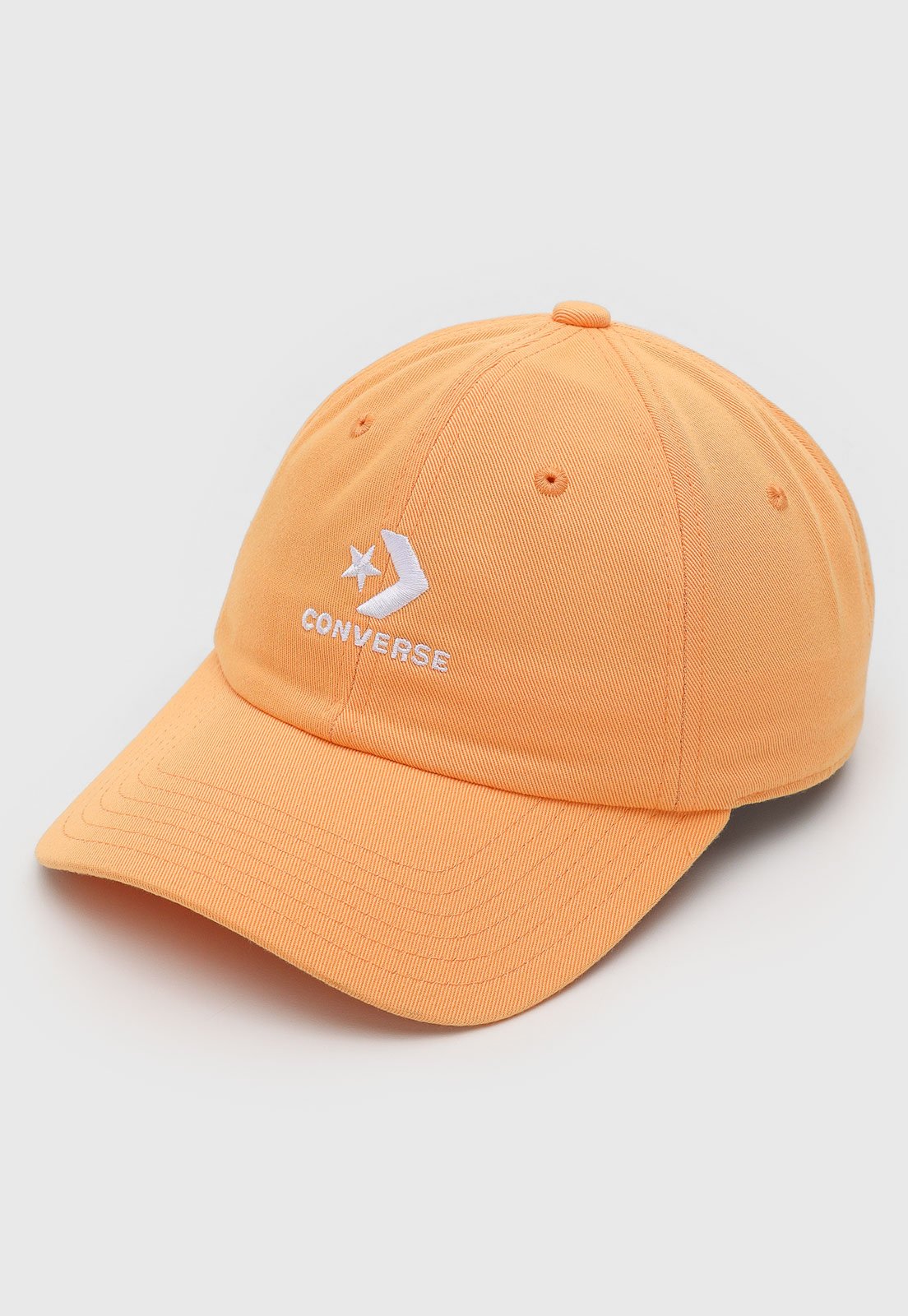 Vista 3 Boné Unissex Converse Logo Aba Curva Converse amarelo