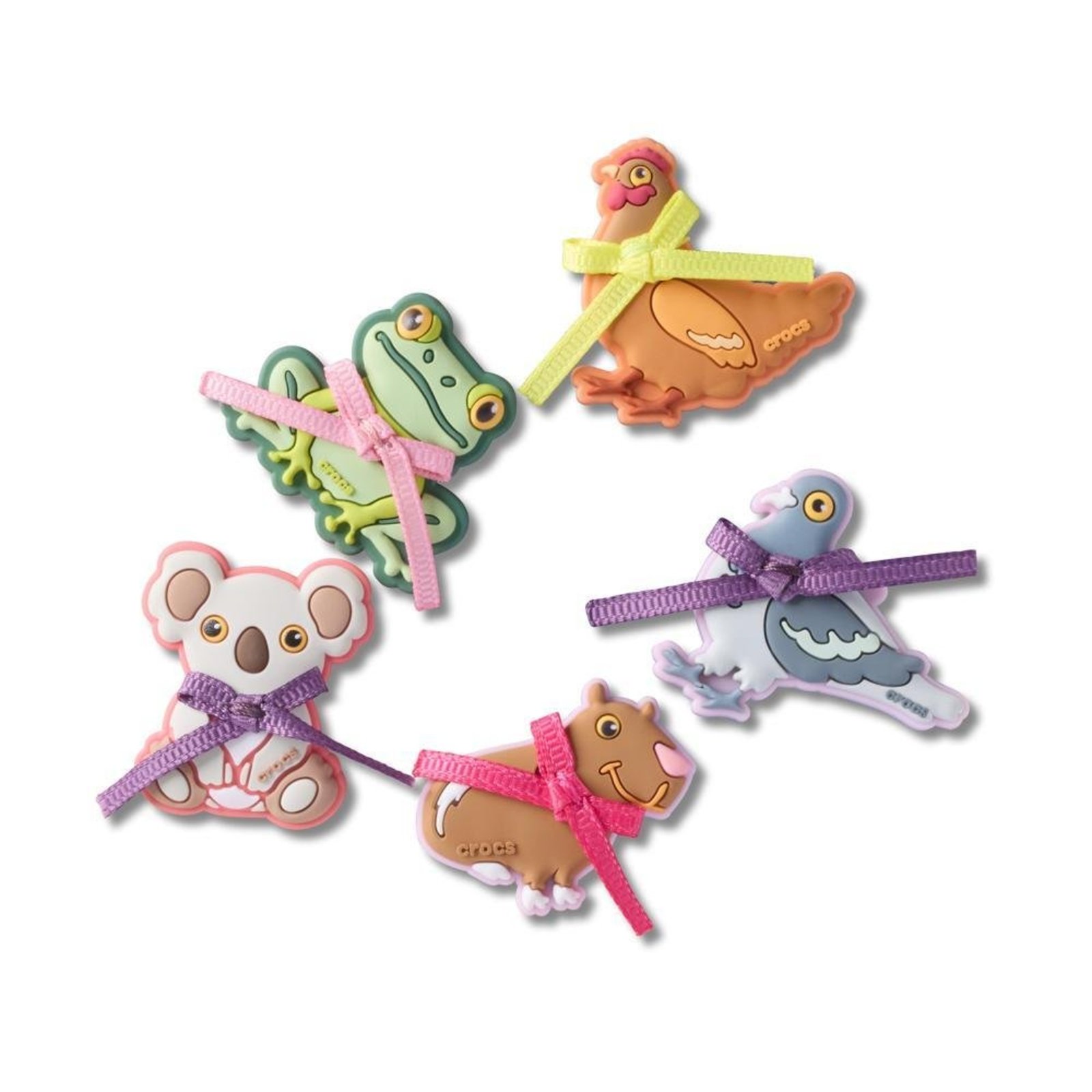 Infantil - Jibbitz™ Amigos dos Animais Coquette Pack Com 5 Peças Único Branco