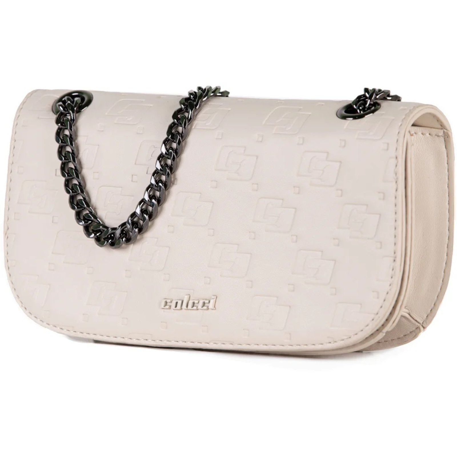 Vista 3 Bolsa Shoulder Colcci Sara Ve26 Off White Feminino amarelo white amarelo white