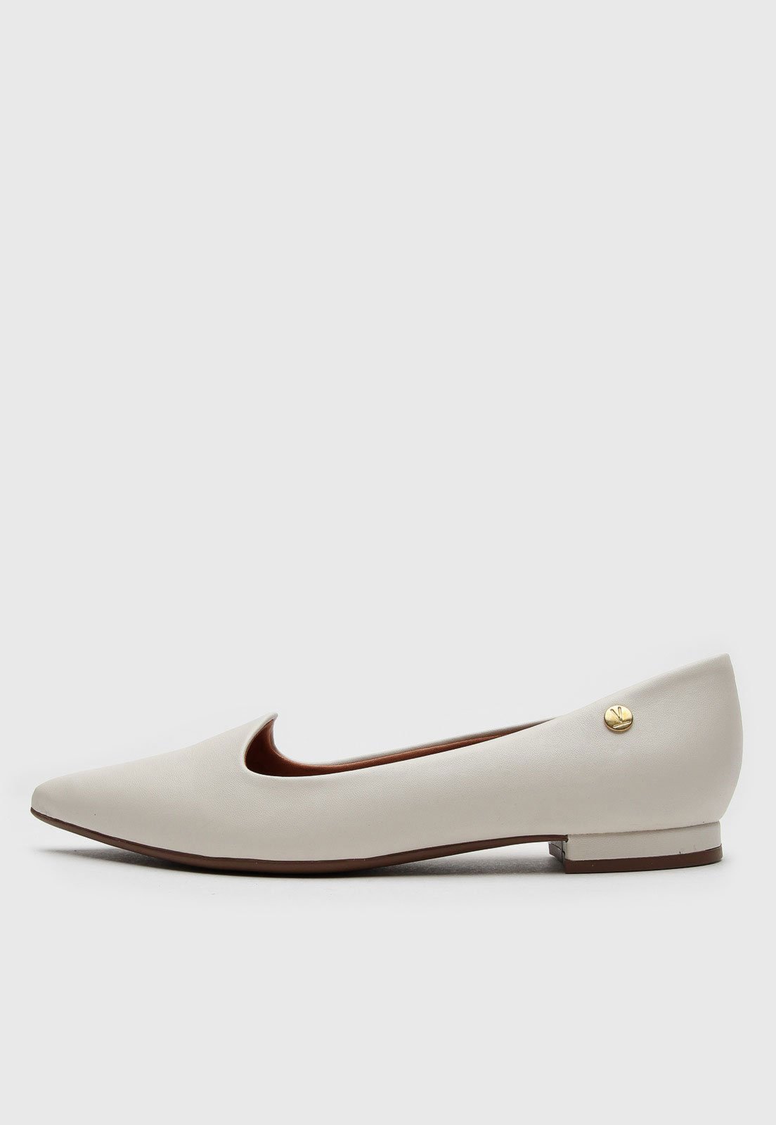 Sapatilha Vizzano Bico Fino Off-White