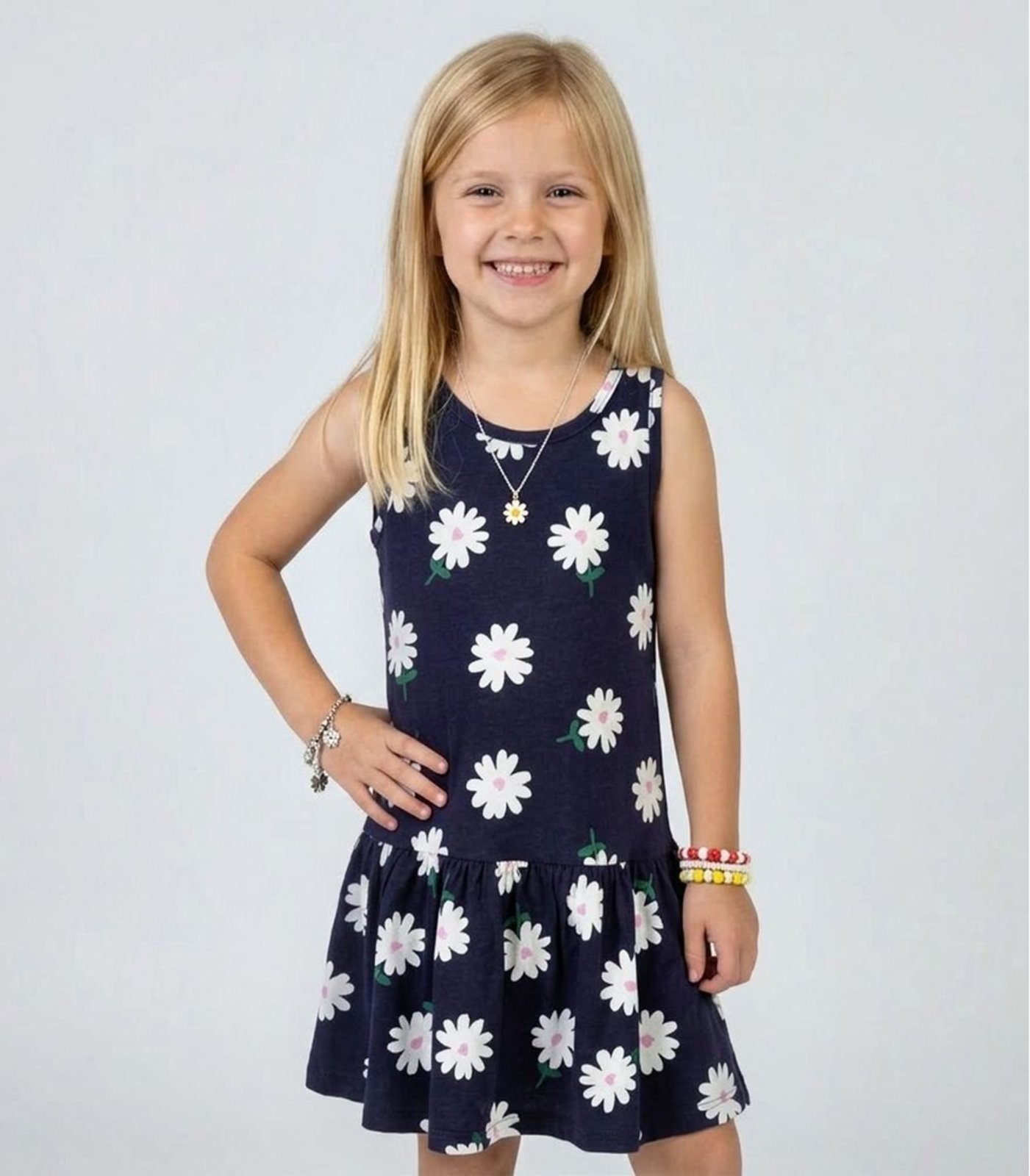 Infantil - Vestido Com Decote Nas Costas Select Azul