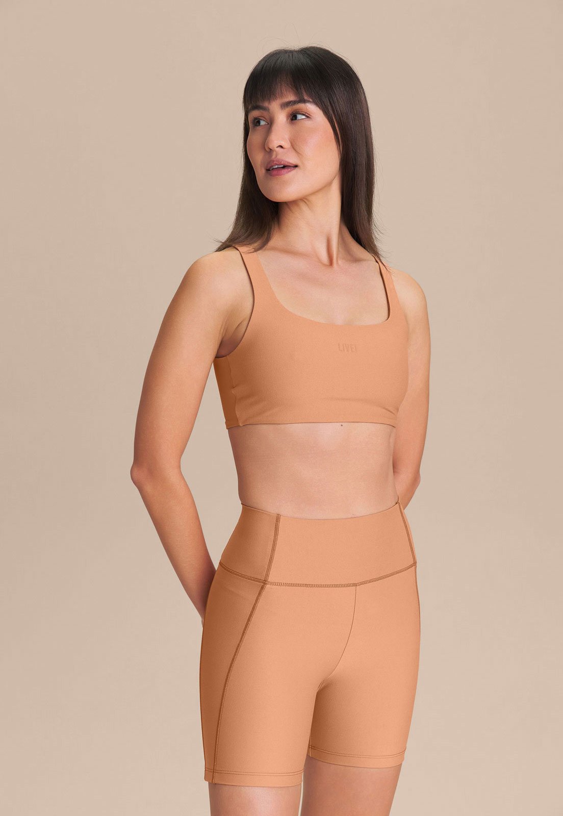 Shorts Feminino Live Softness Nude
