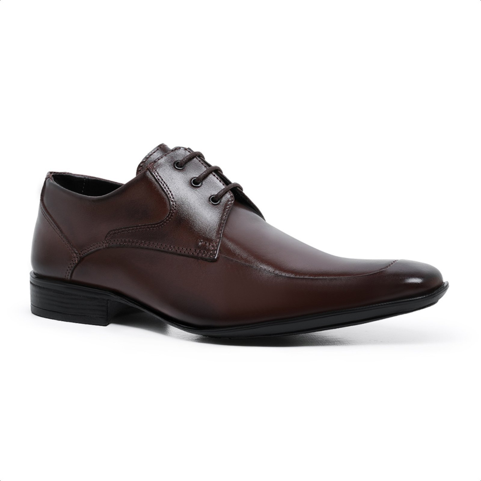 Sapato Social Masculino Malbork Estilo Italiano Couro Marrom 363M