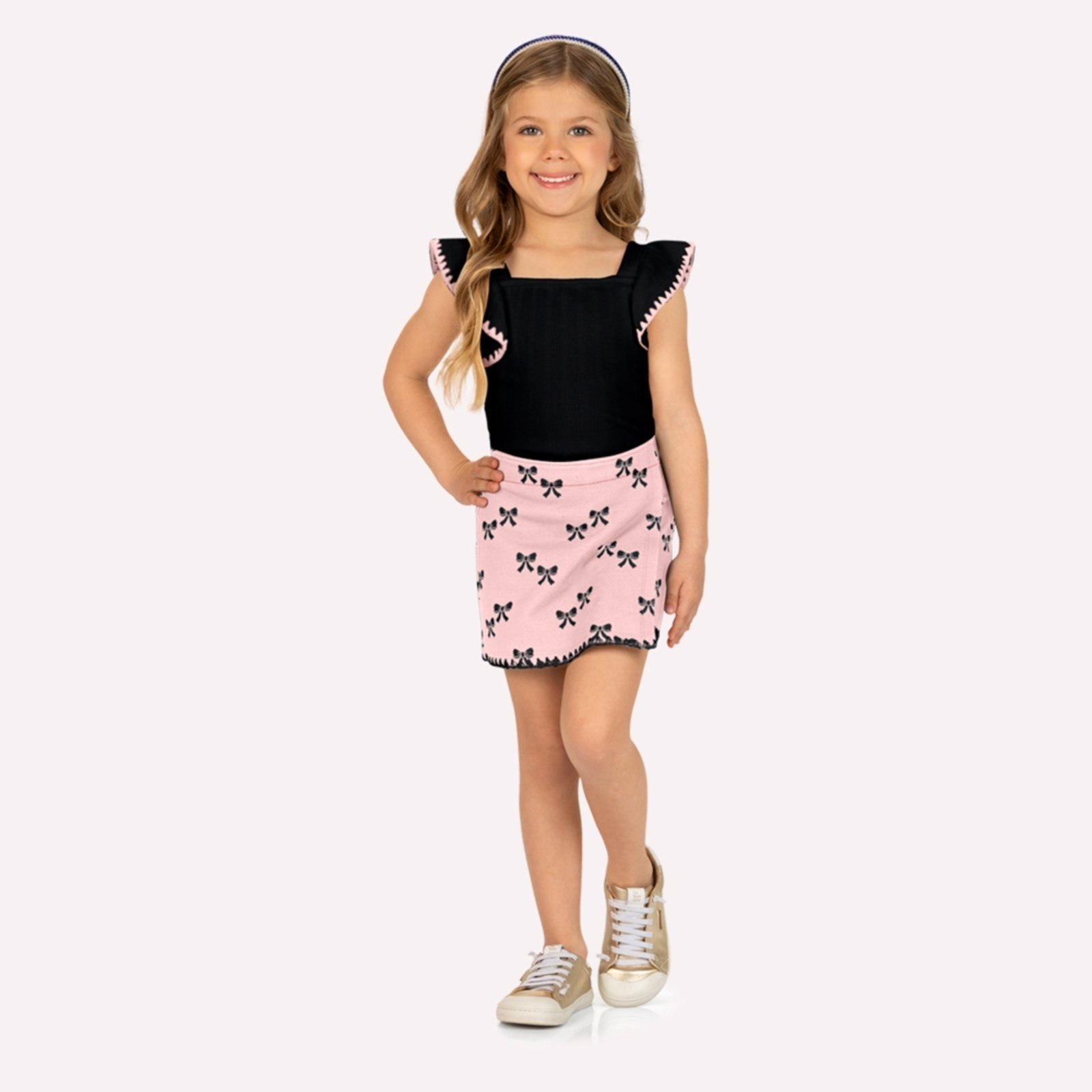 Infantil - Conjunto Menina Laços Milon