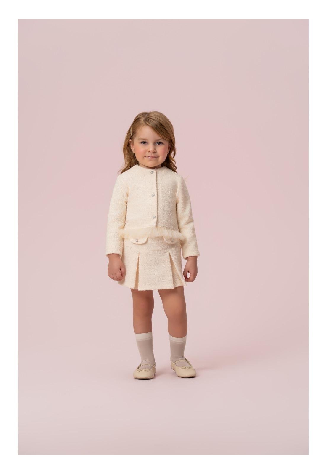 Infantil - Conjunto Menina Creme Petit Cherie 1 Amarelo