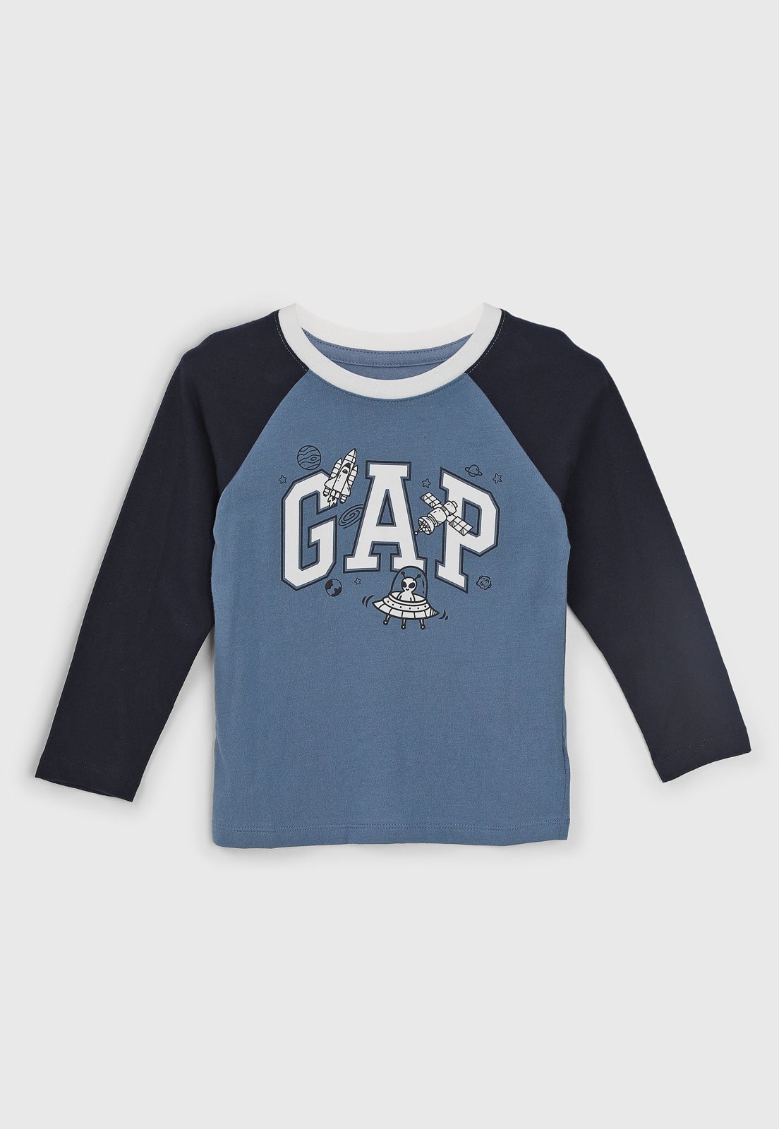 Camiseta GAP Estampa Espacial Azul