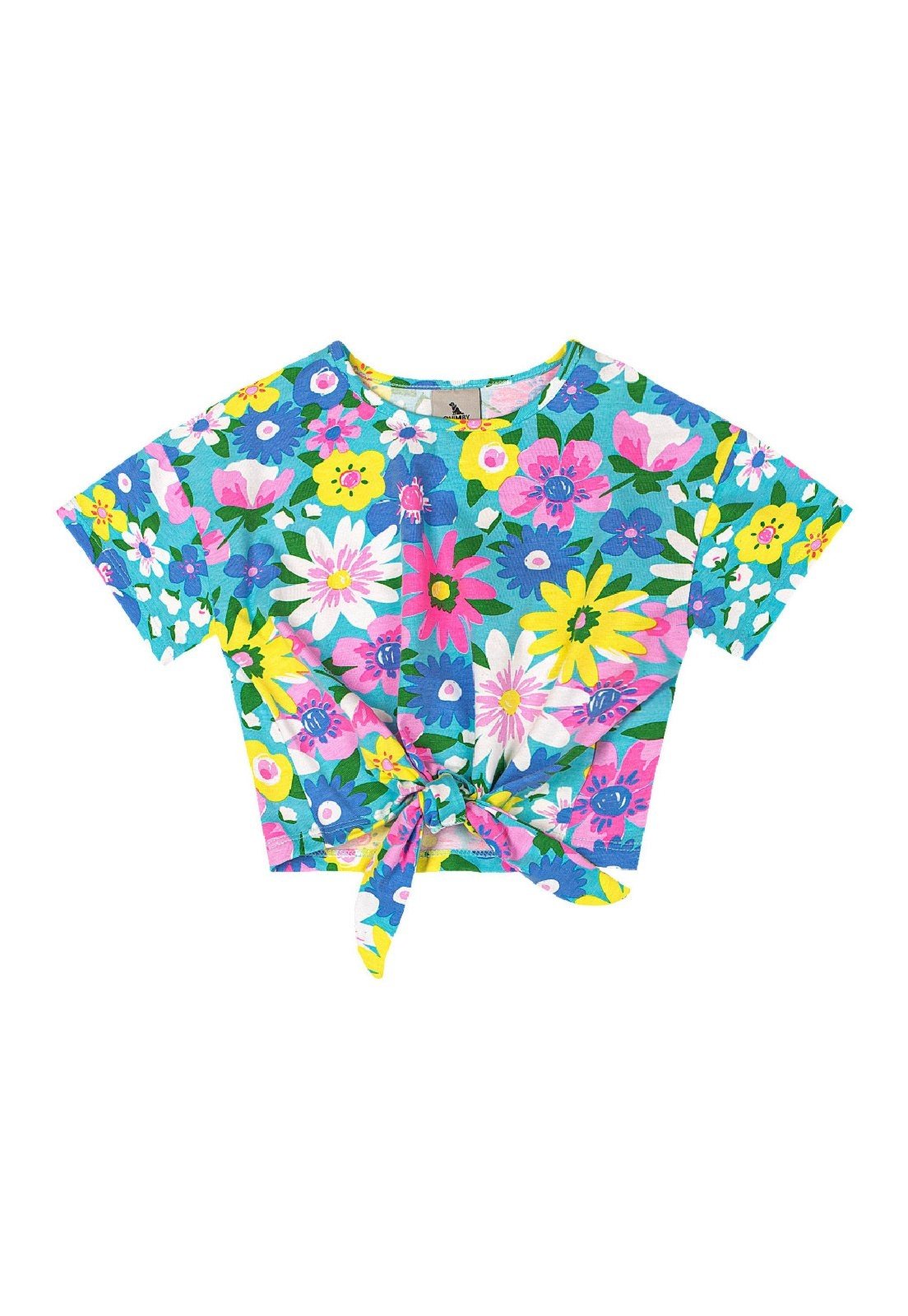 Vista 3 Infantil - Blusa Feminino em Cotton Quimby rosa Quimby rosa
