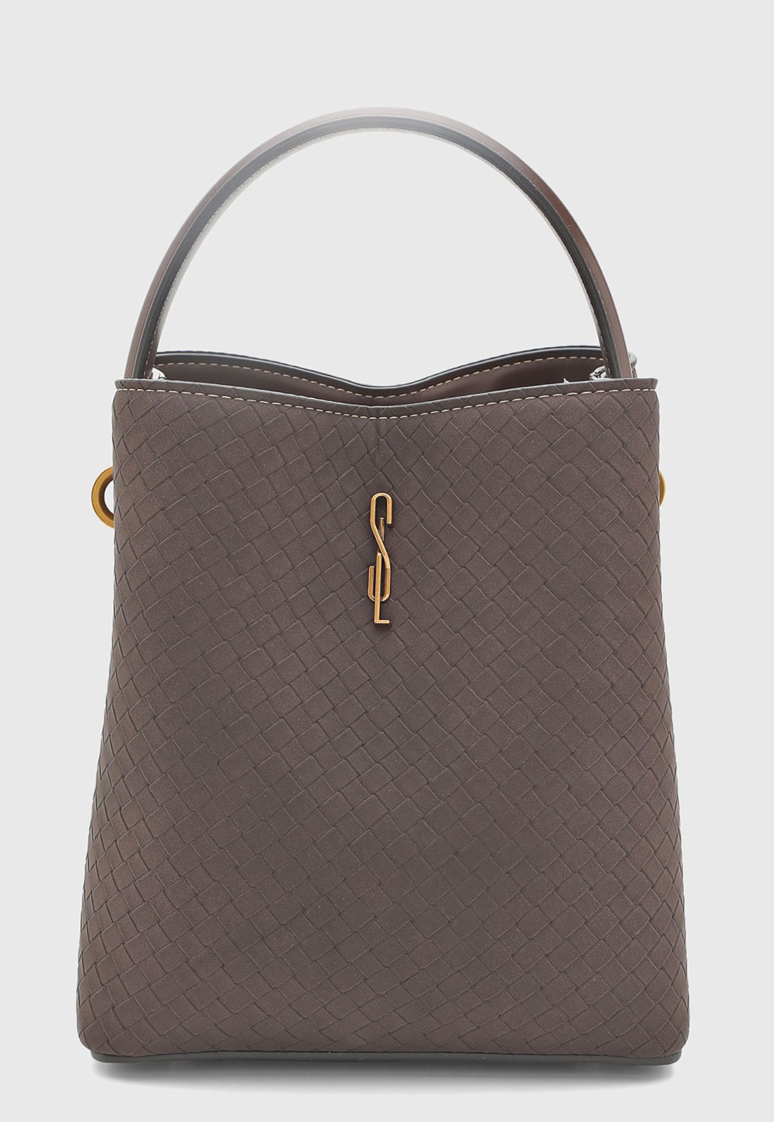 Bolsa Feminina Santa Lolla Textura Trançada Marrom