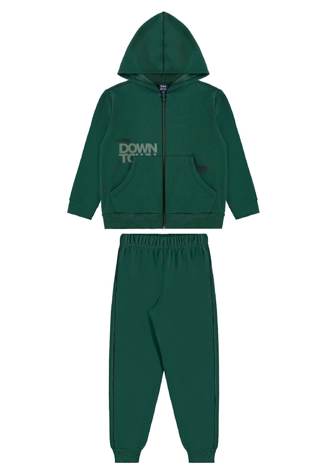 Infantil - Conjunto Jaqueta Downtown Calça Bee Loop Verde