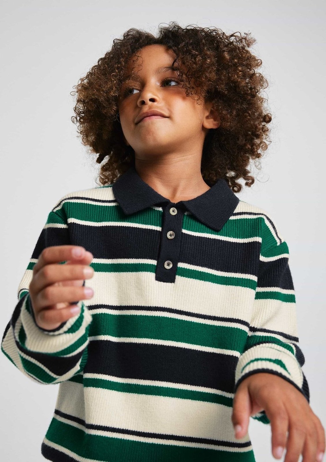 Infantil - Polo Menino Manga Longa Em Tricô Hering