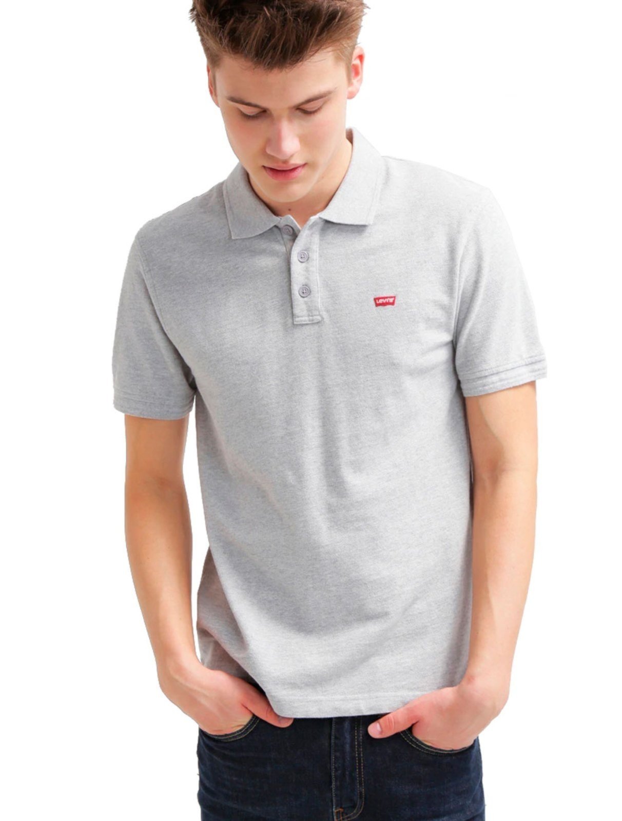 Polo Levis Masculina Housemark Cinza
