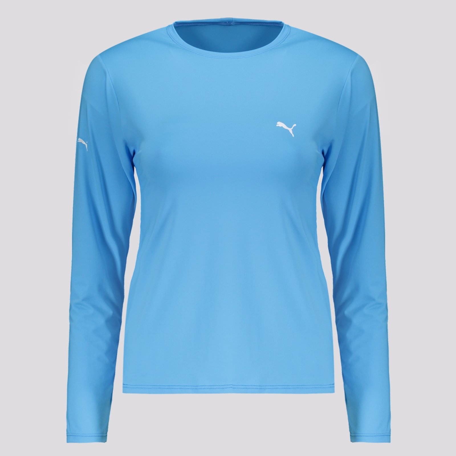 Camiseta Puma Manga Longa UV50+ Feminina Azul