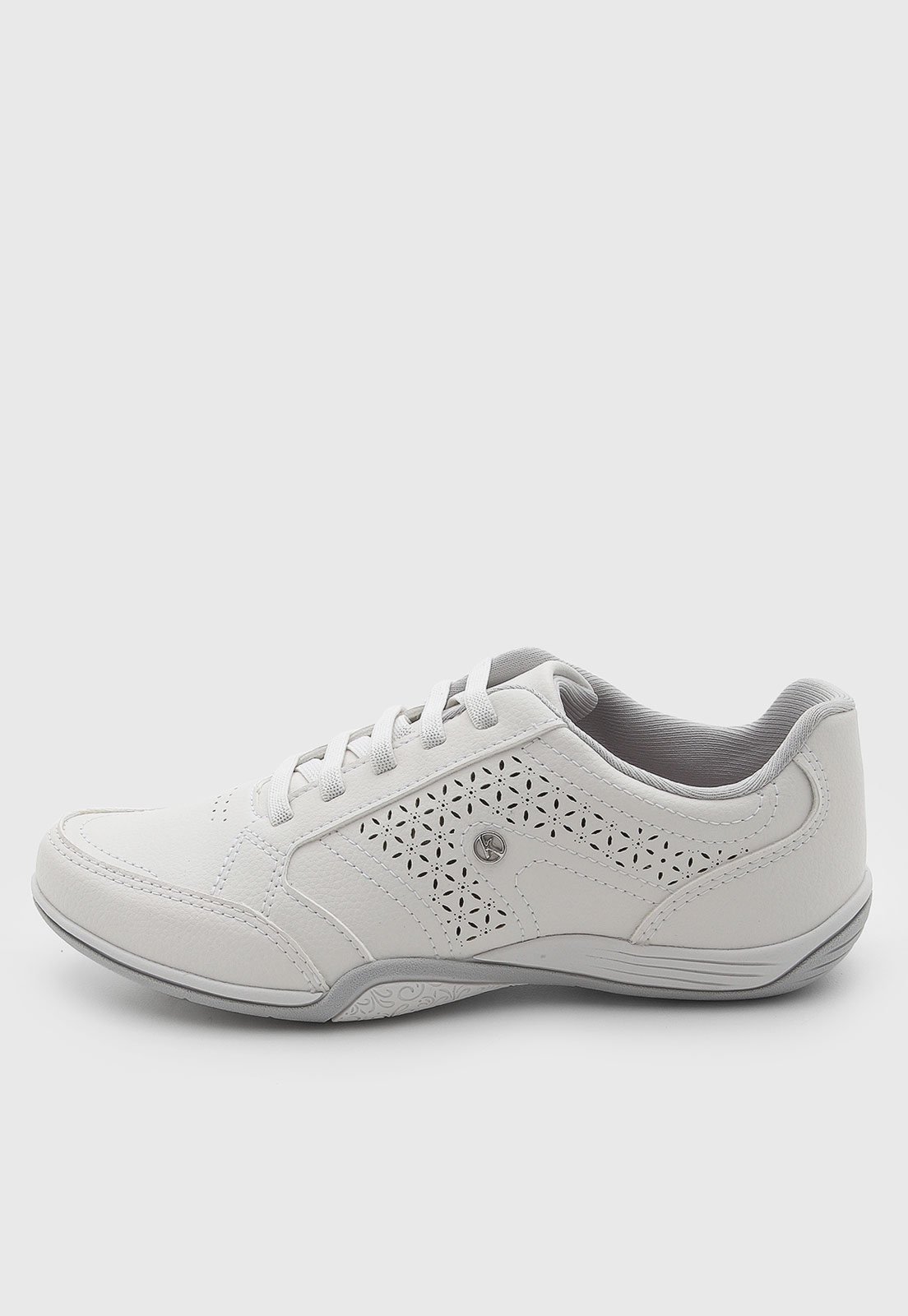 Tênis Feminino Kolosh Casual Com Cadarço Branco