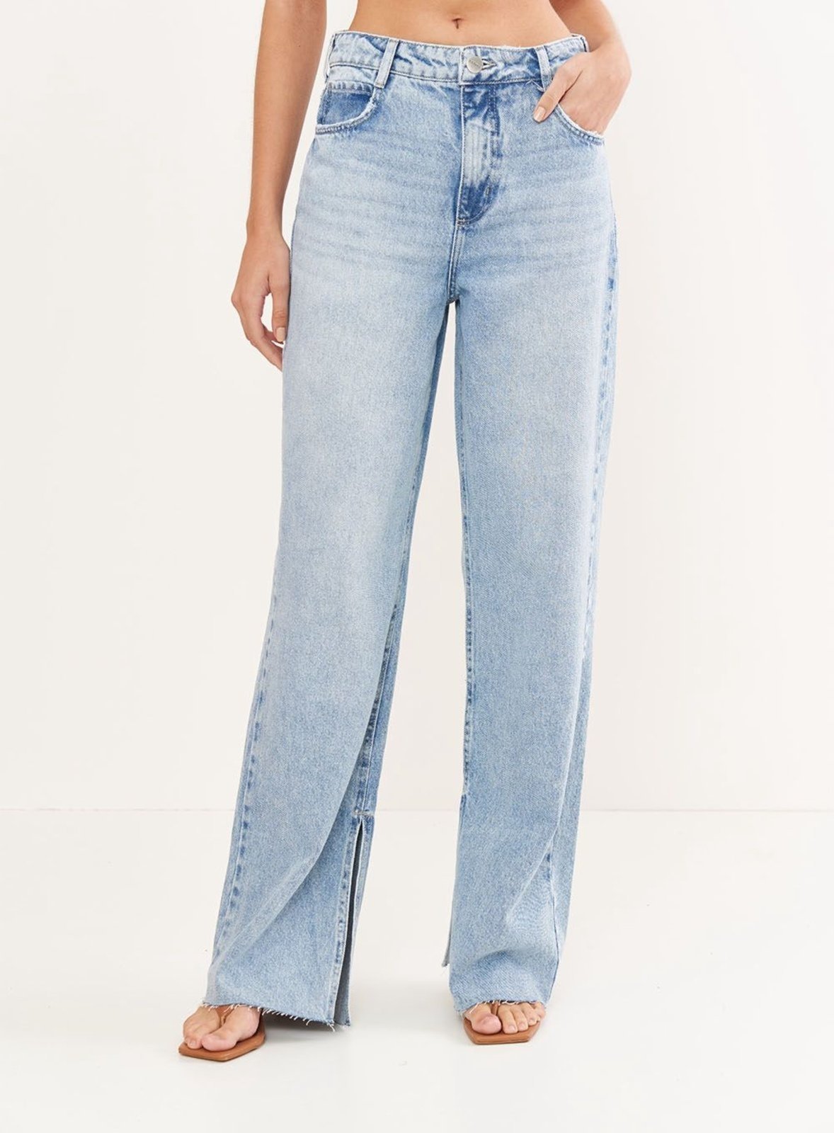 Calça Feminina Jeans Com Barra à Fio – Juliette Colcci Indigo