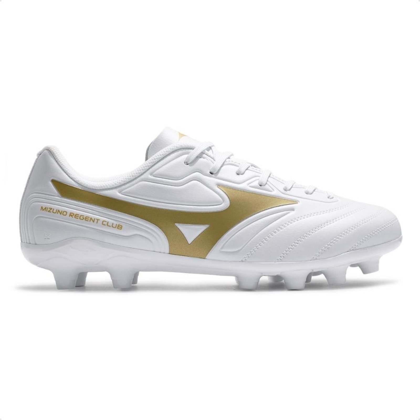 Chuteira Campo Mizuno Regent Club MD Masculina Branco