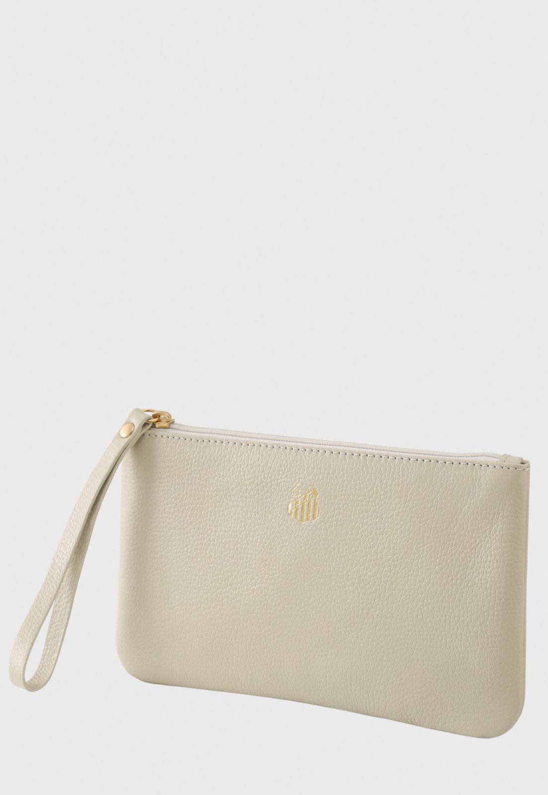 Bolsa Carteira Clutch Santos F.C. Off White