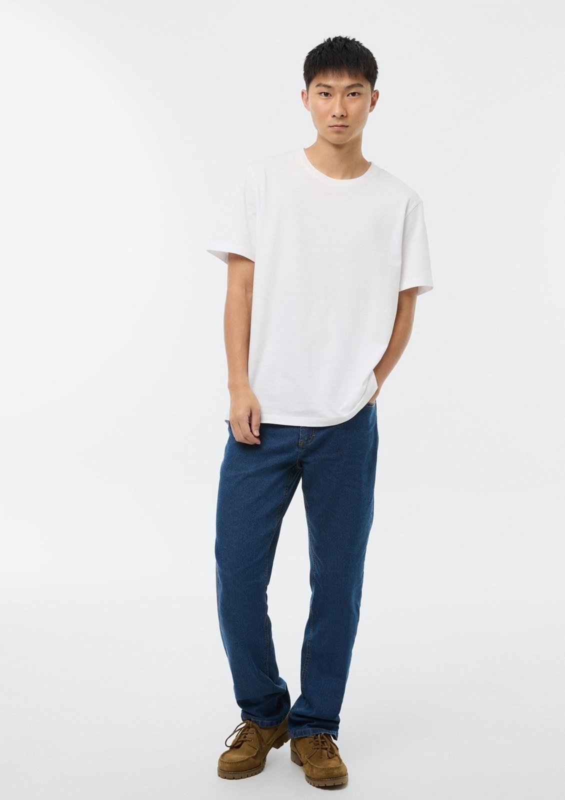 Calça Jeans Básica Masculina Slim Com Elastano Hering