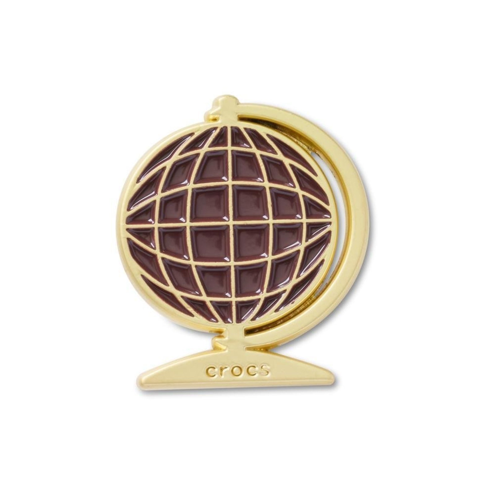 Infantil - Jibbitz™ Globo Retrô Marrom Único Branco
