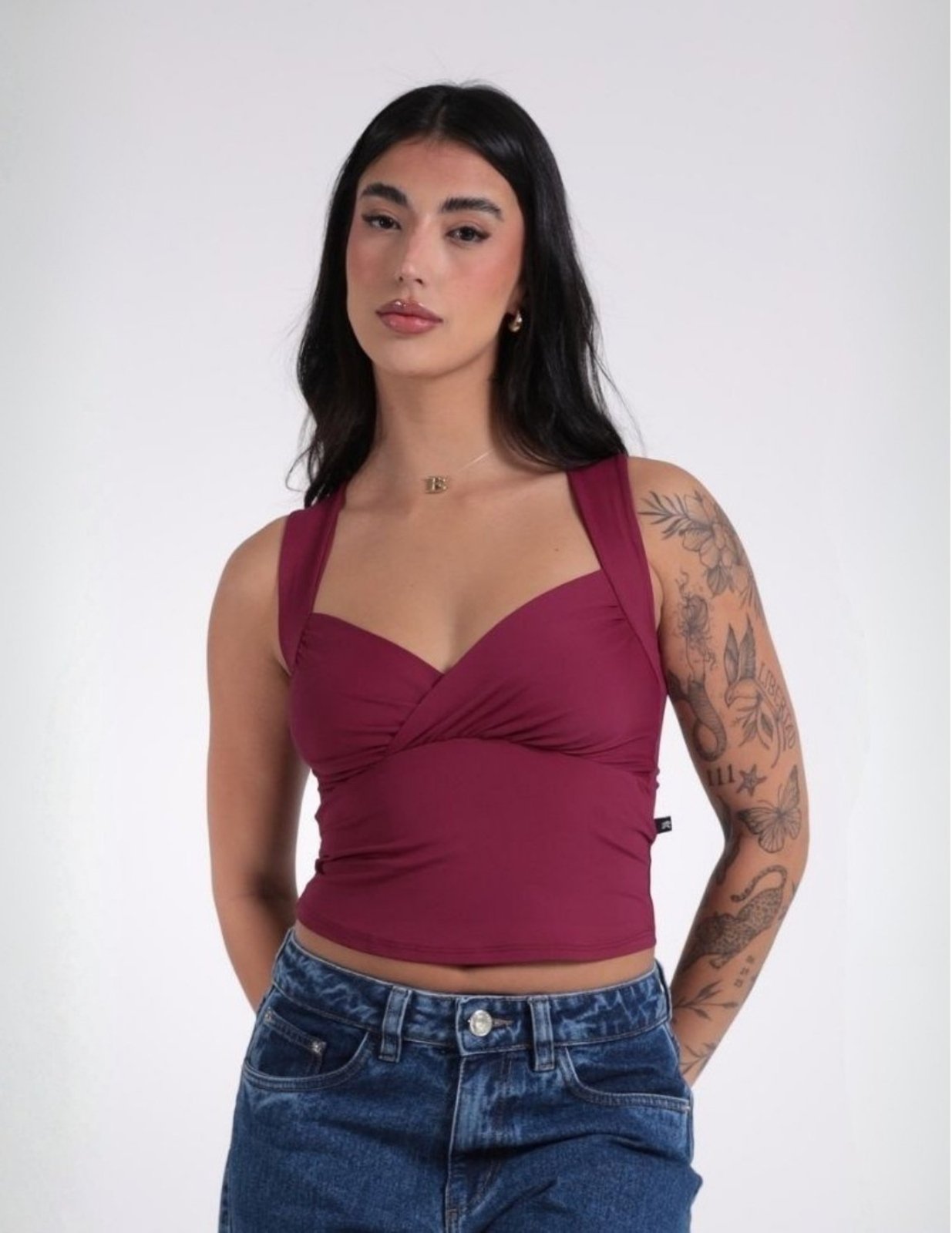 Blusa Feminina Cavada Com Decote Transpassado Revanche-BL.FEM.00259