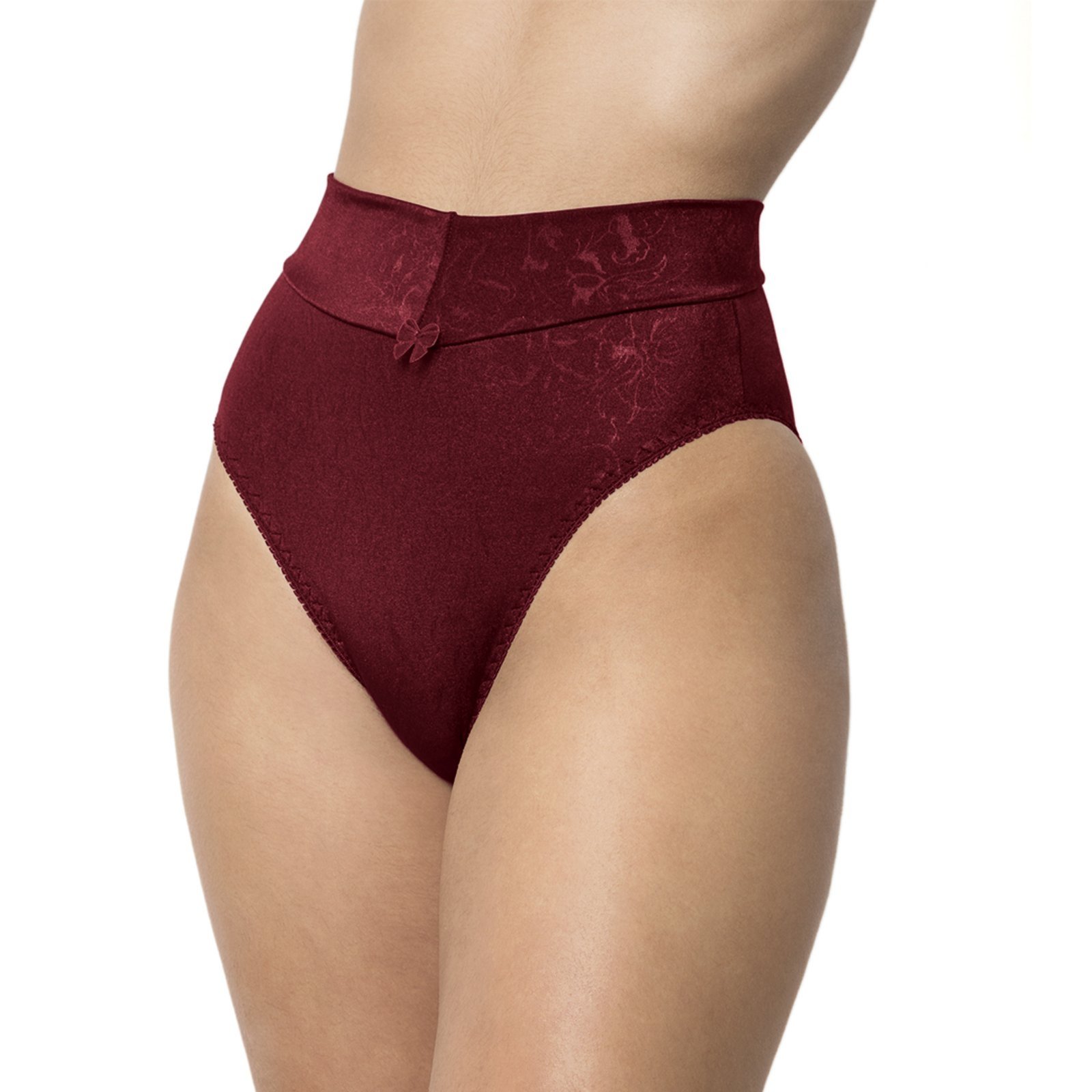 Calcinha Calça Cós Tetê Variedades Lingerie Confortável Modelagem Perfeita Rubro