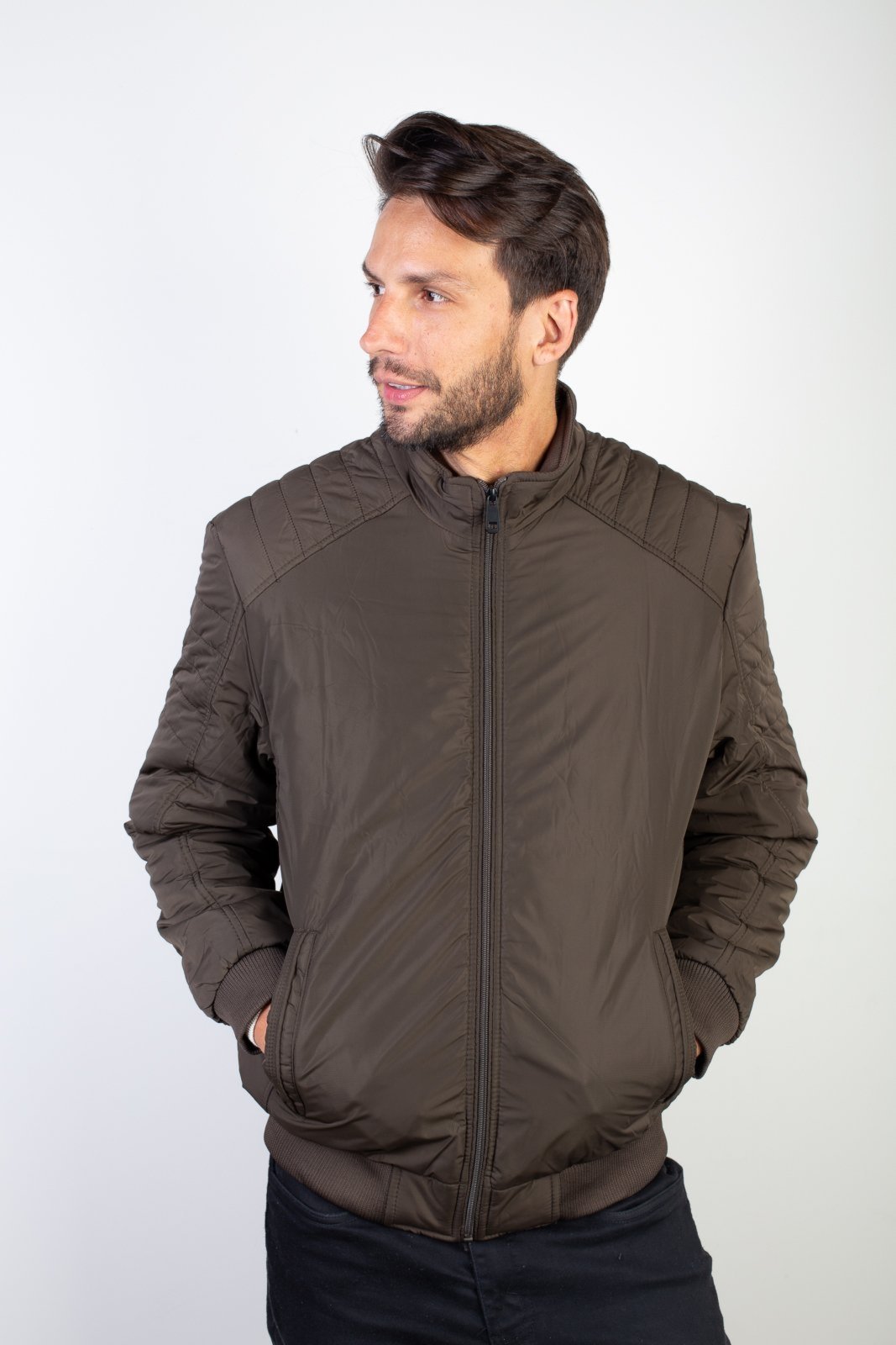 Jaqueta Enluaze Masculina De Nylon Impermeável 94267 – Musgo