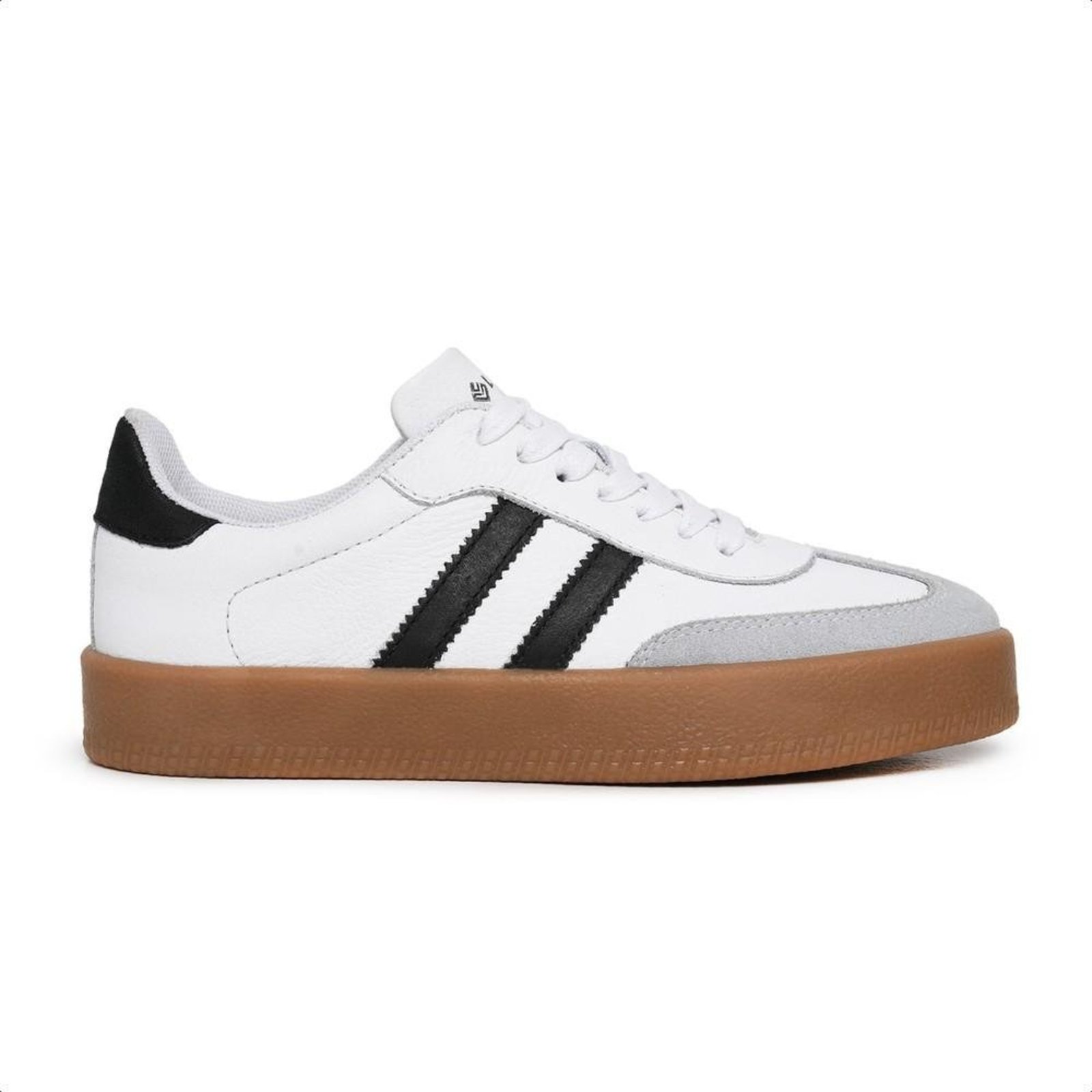 Tênis Feminino Casual Leve Conforto Cadarço Branco 33 Branco