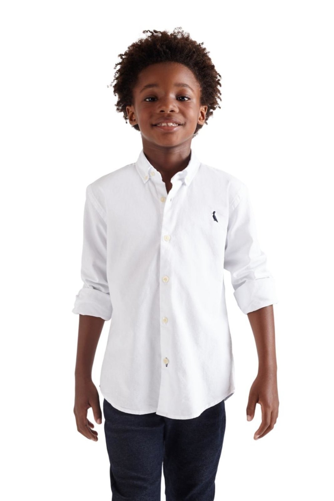 Infantil - Camisa Cont Ml Oxford Reserva Mini Branco