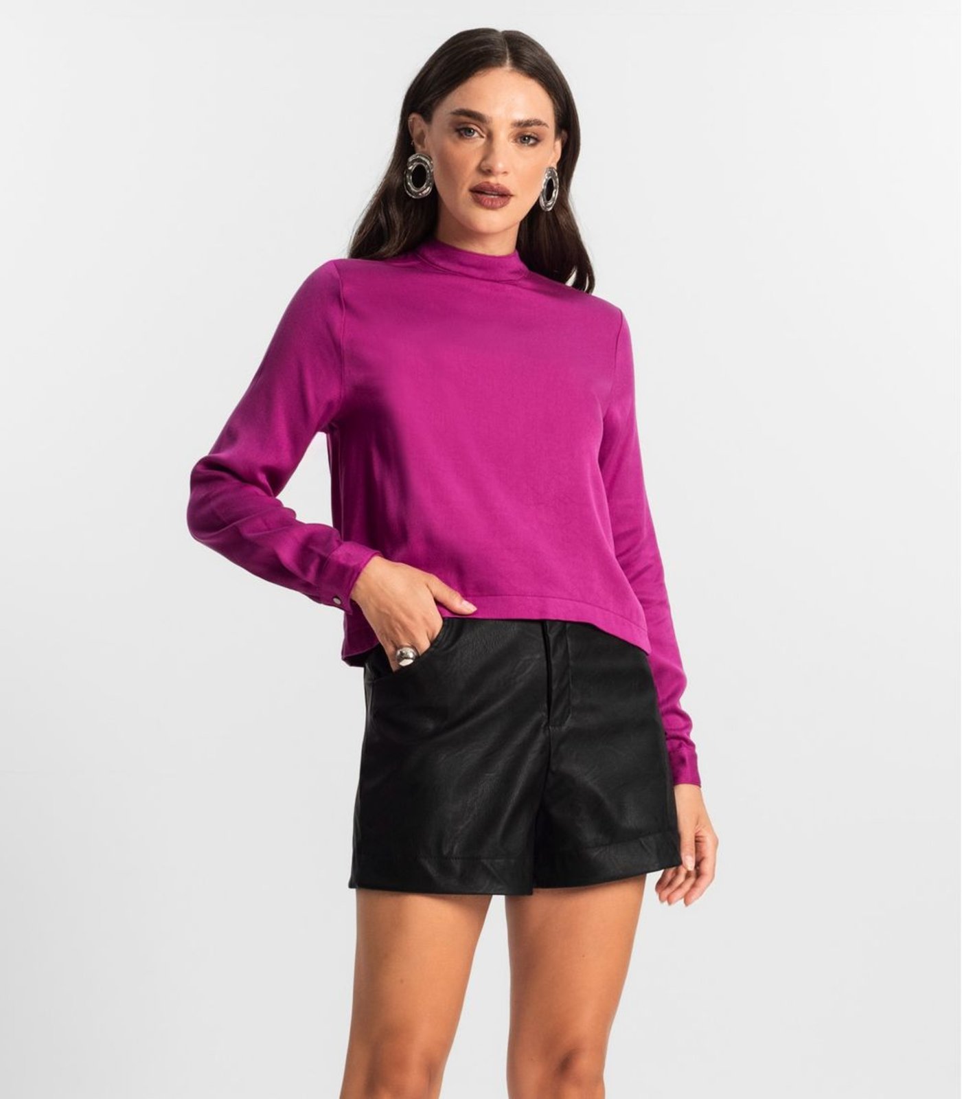 Vista 2 Blusa Feminina Manga Longa Endless bege Endless bege