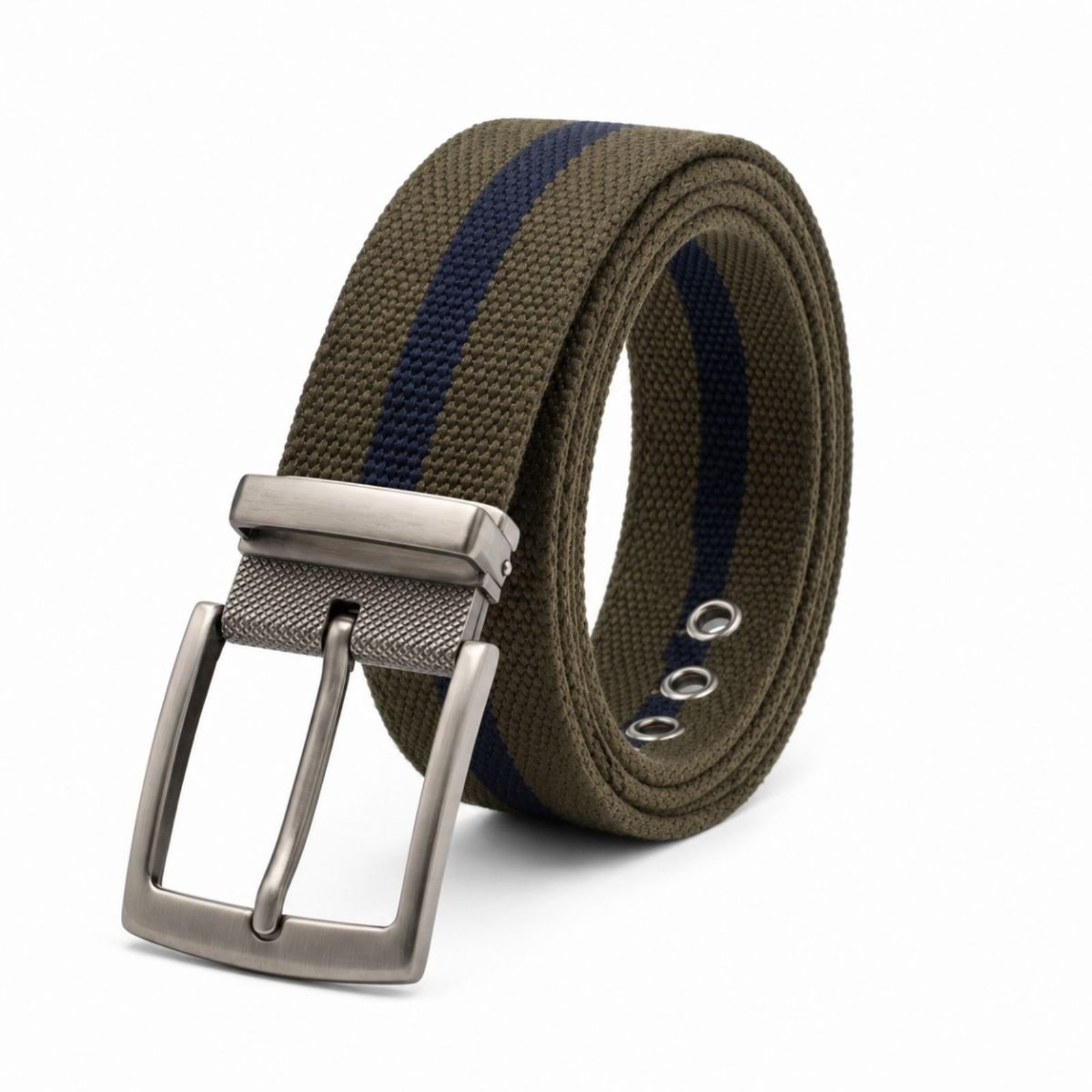Cinto Masculino Rafarillo de Gorgurão Casual Fivela Metálica Ajustável Acessório Masculino Premium