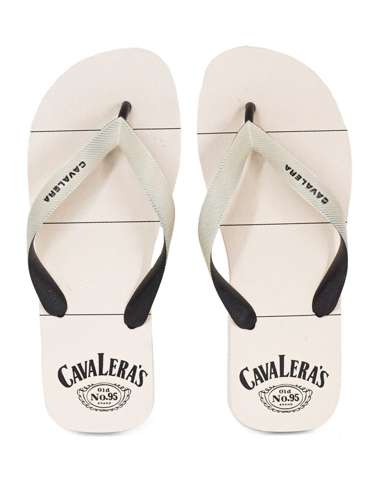 Chinelo Masculino Cavalera Casual Listras Borracha Tira Confortável Premium Branco Off White