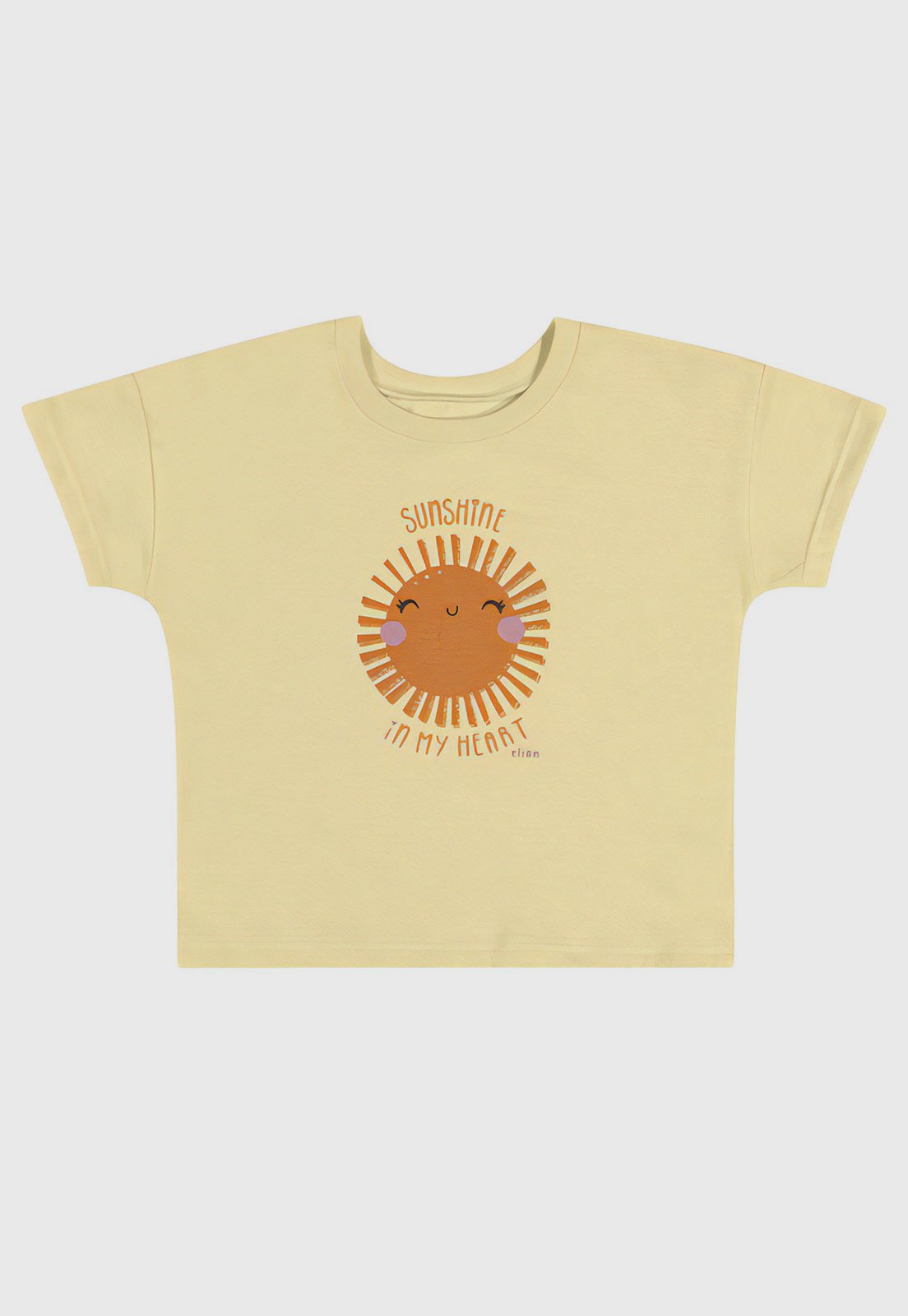 Vista 3 Conjunto 2pçs Manga Curta Elian Camiseta E Short amarelo Elian amarelo