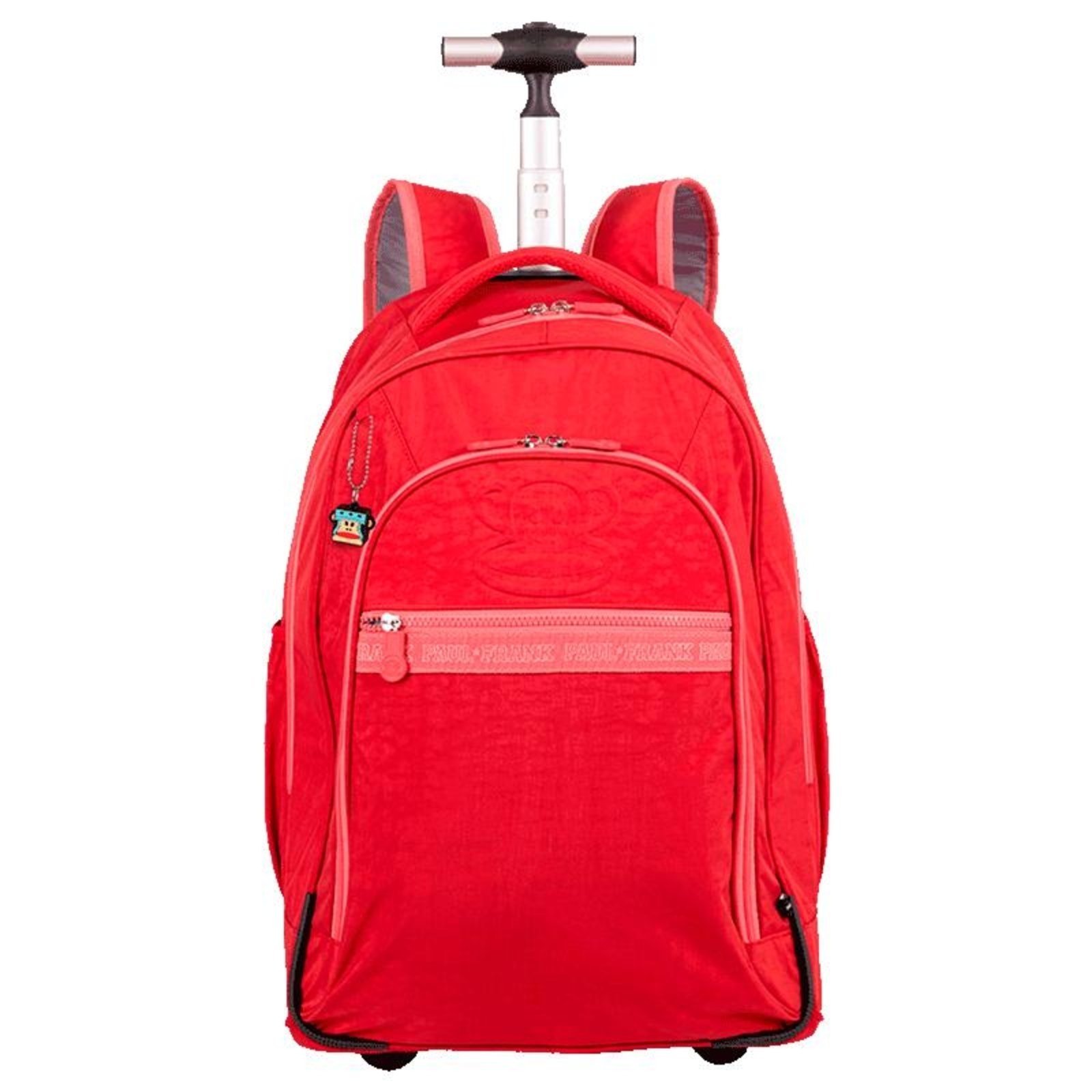 Infantil - Mochila Carrinho 2 Compartimentos Paul Frank Classics Vermelho - Cereja Vermelho