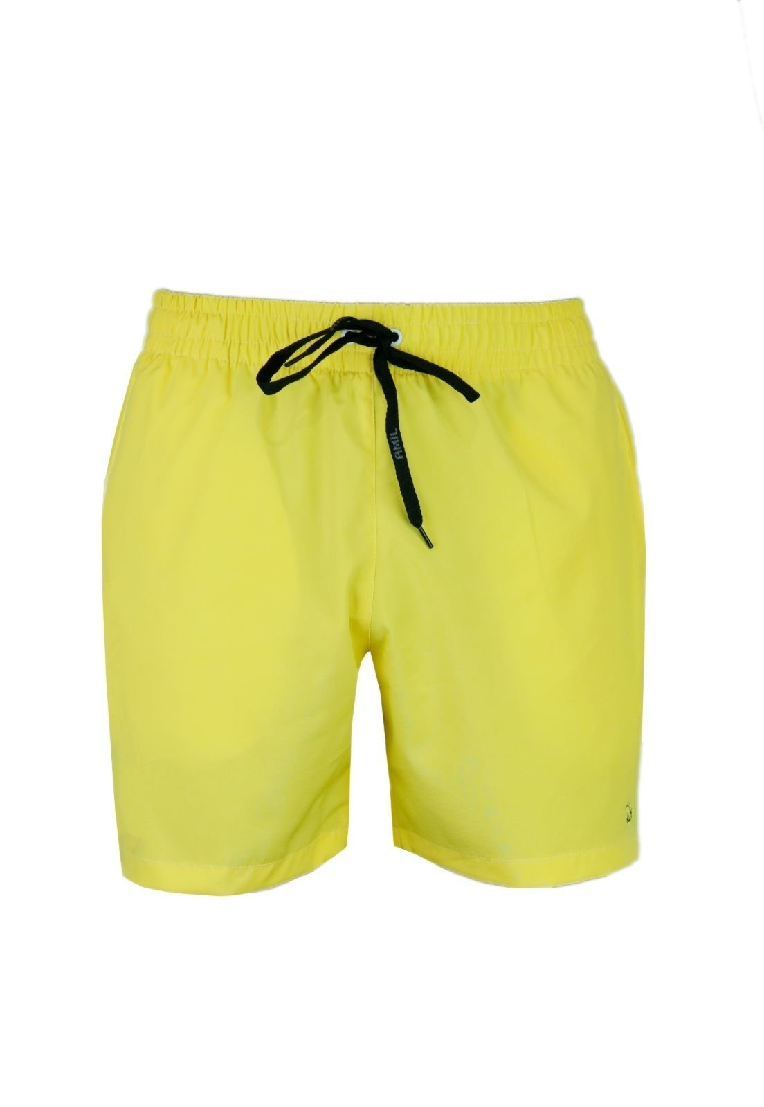 Short Tactel Bahamas Masculino Amil Tecido Misto 1735 Amarelo 2