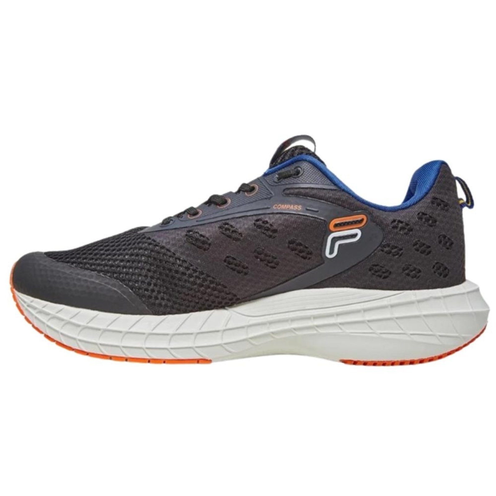 Vista 3 Tênis Fila Compass Masculino roy/laranja preto Fila preto