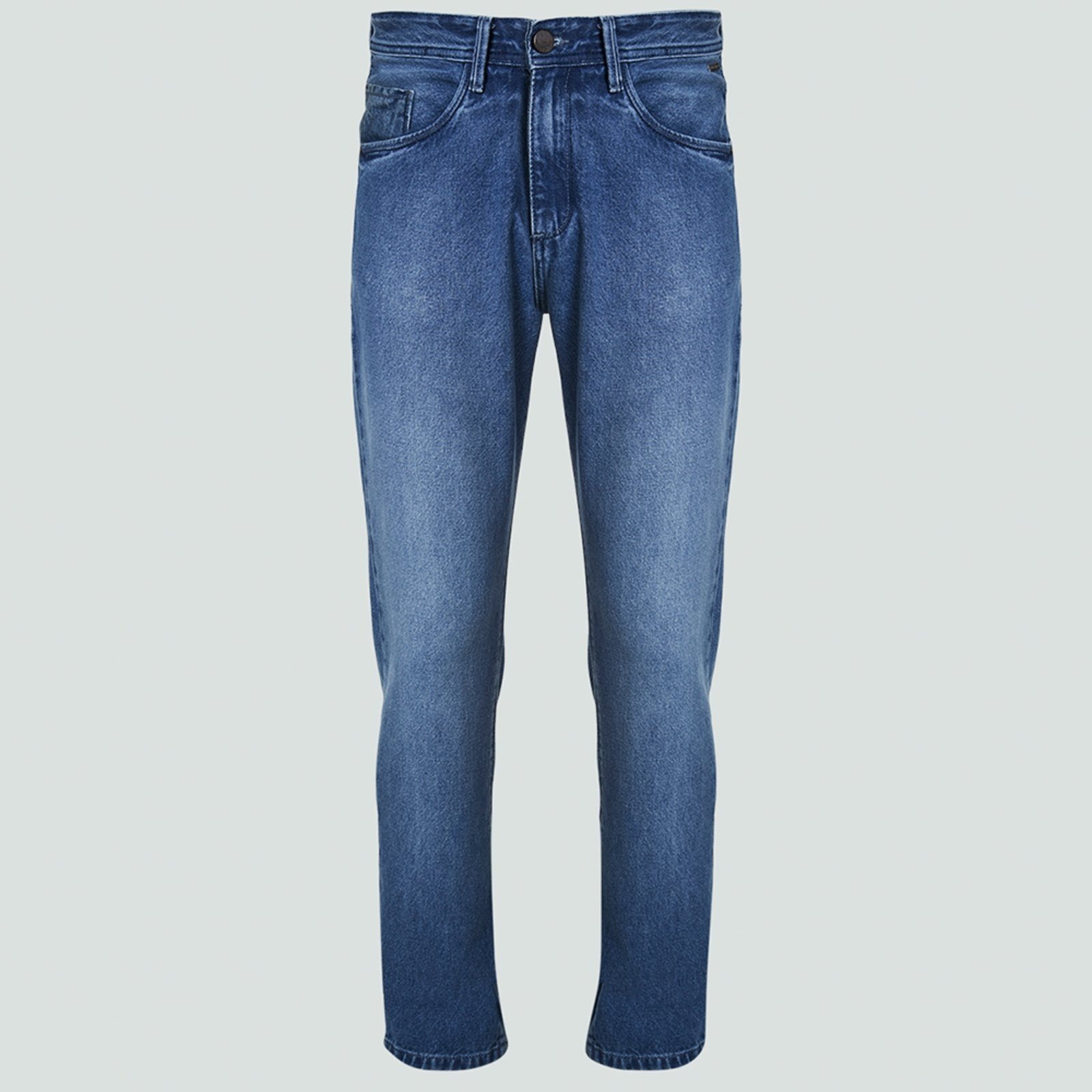 Calça Jeans Dudalina Right Bolso Ve25 Azul Médio Masculino