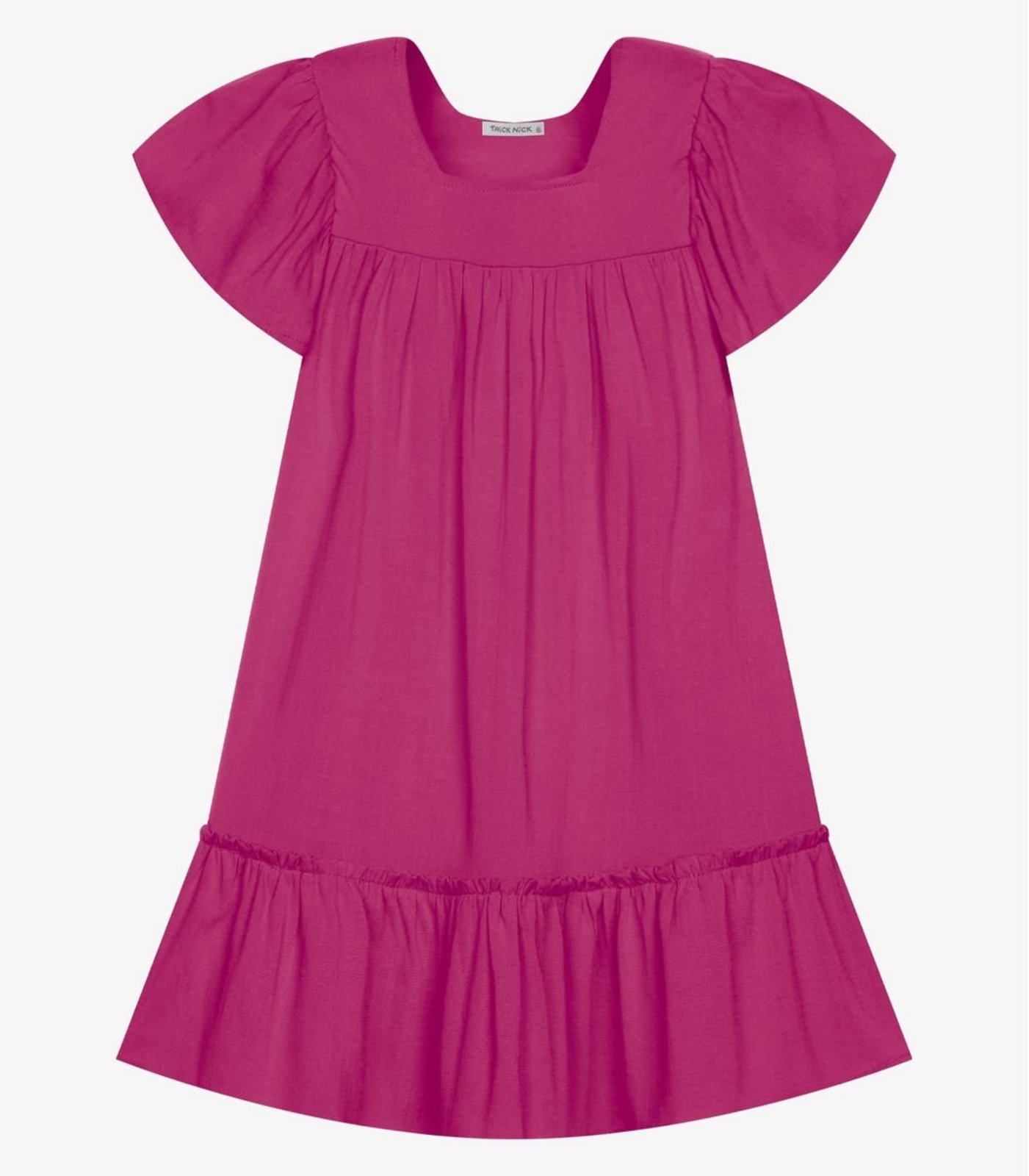 Infantil - Vestido Viscose Liso Trick Nick Rosa