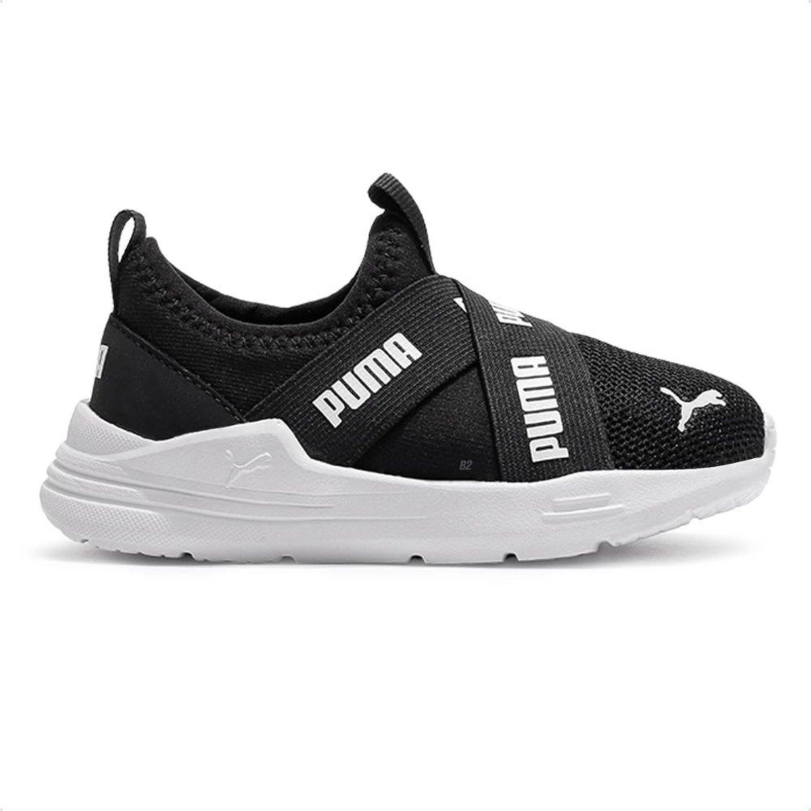 Infantil - Tênis Puma Wired Run Slip On Preto