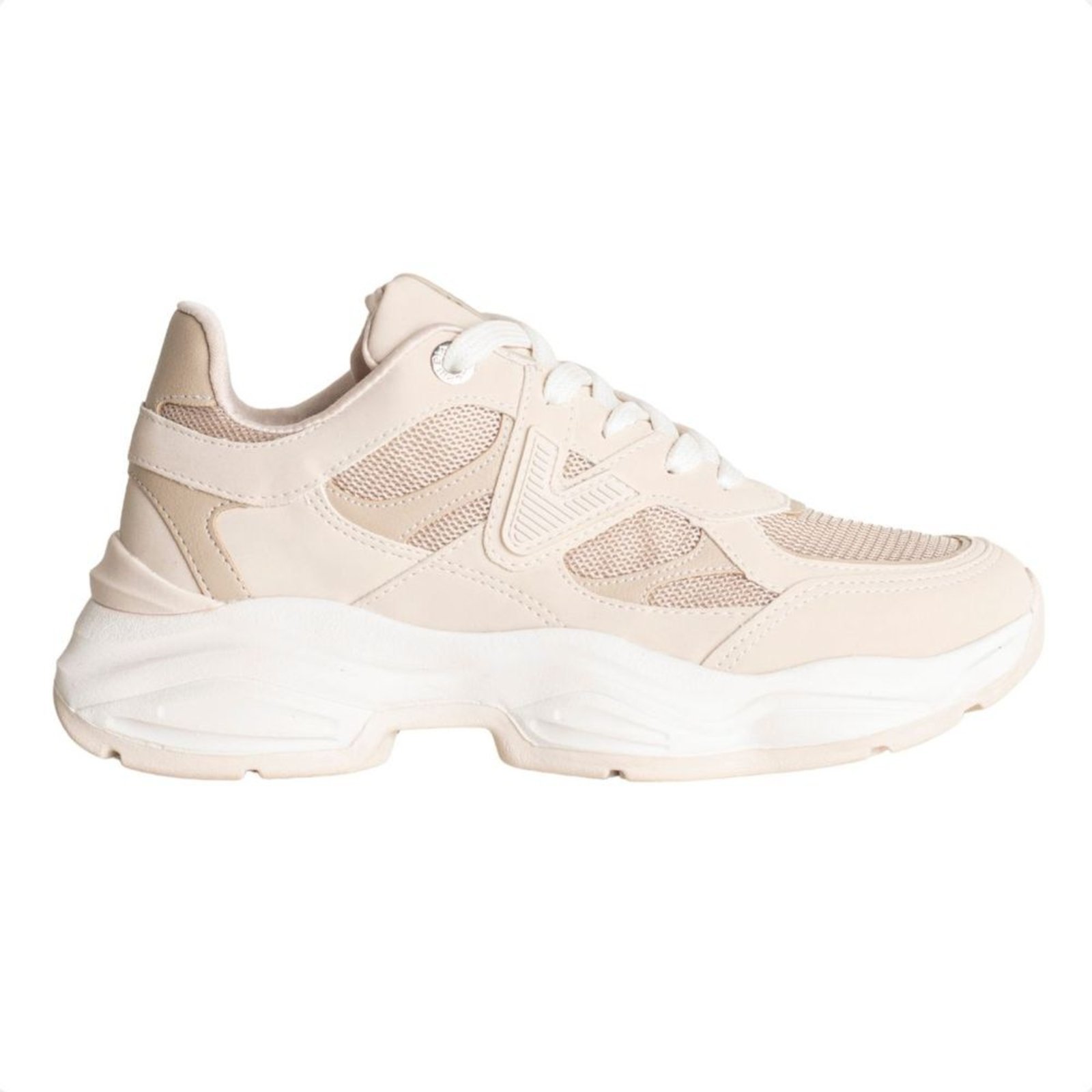 Tênis Moda Feminino Chunky Via Marte Bege