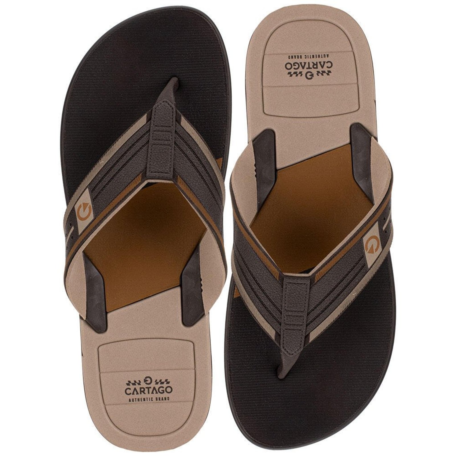 Chinelo Masculino Dallas Cartago - 12158 3292158 Café