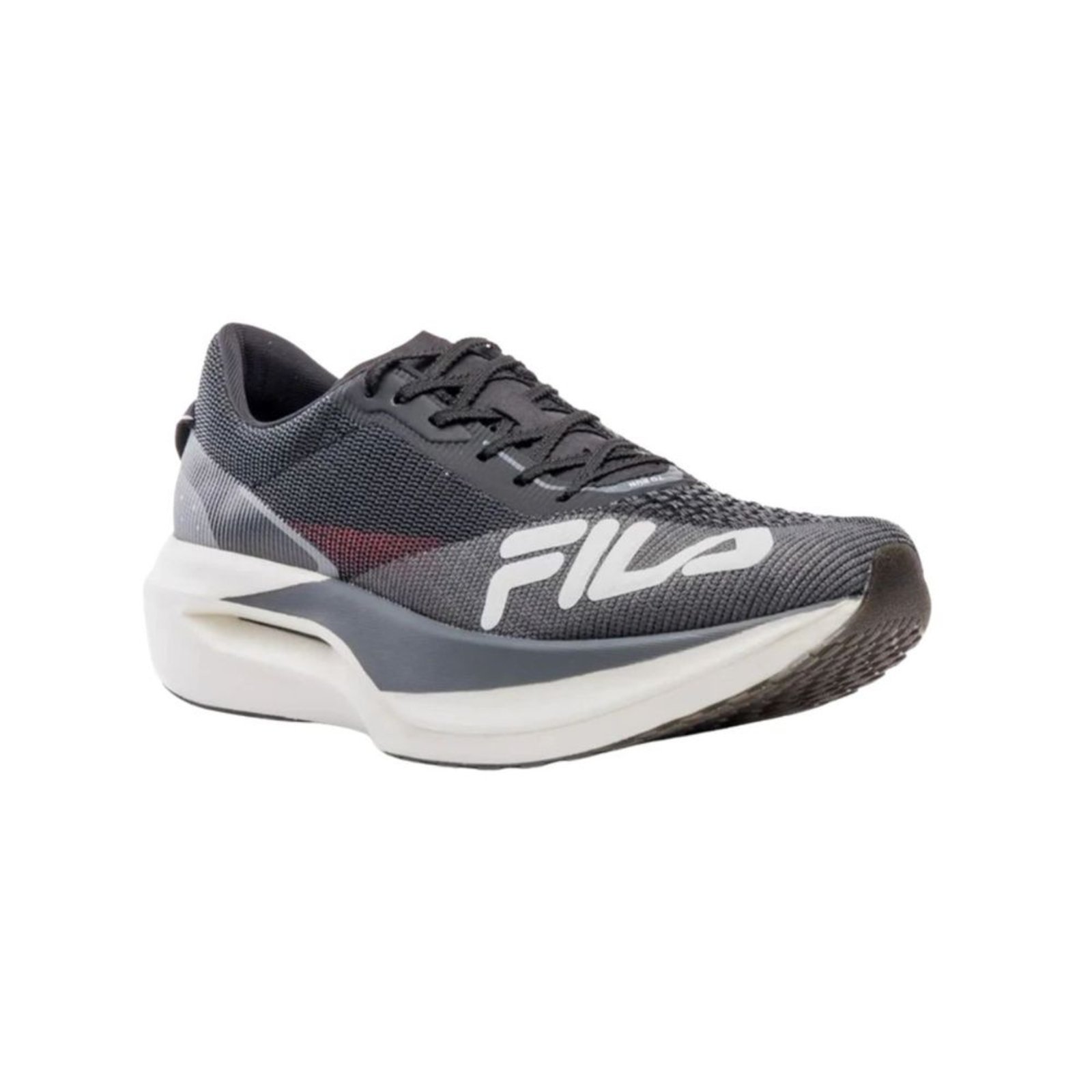 Vista 3 Tênis Running Feminino Fila Carbon 3 Preto E Cinza preto carbon Fila preto carbon