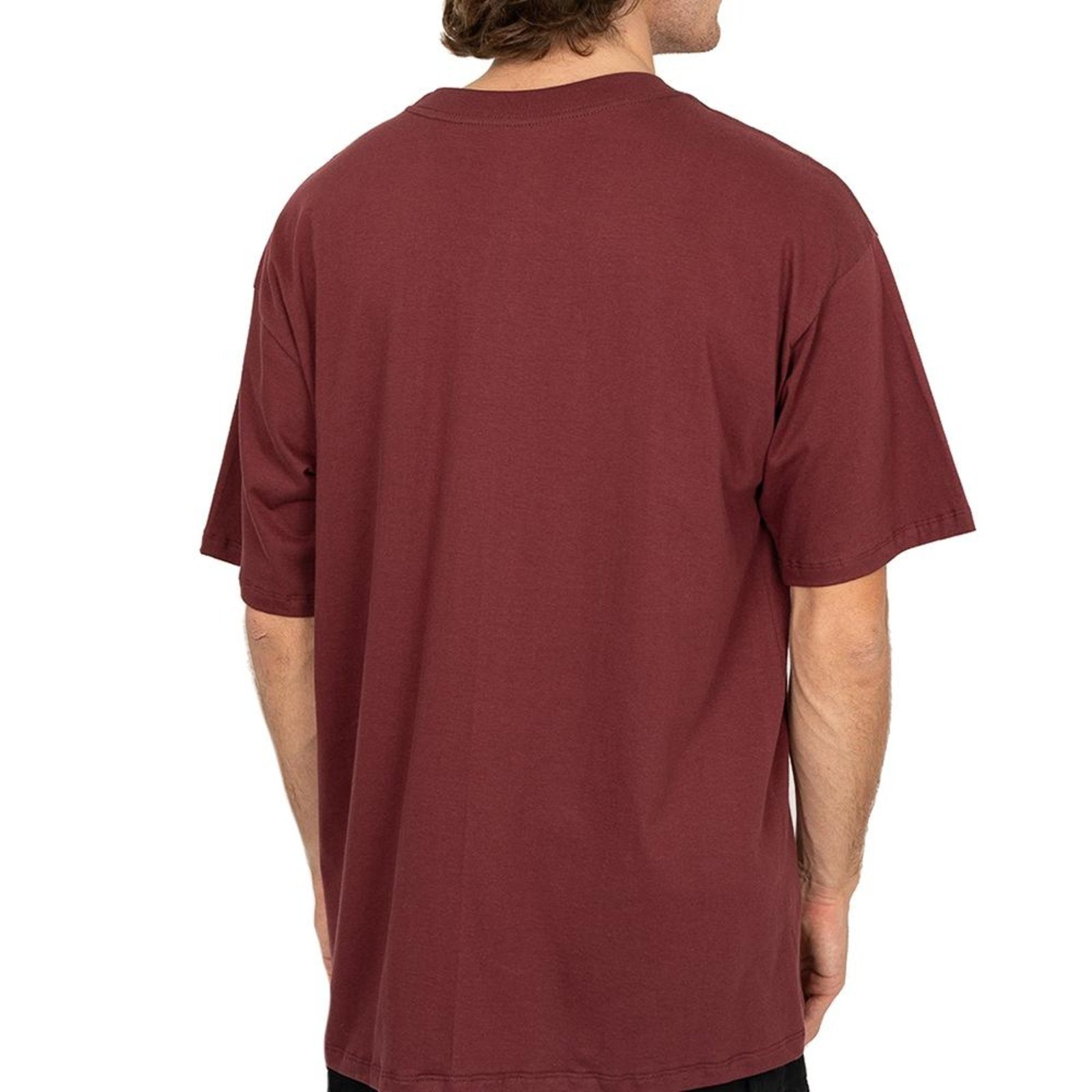 Camiseta Quiksilver Over Embroidery SM26 Masculina Vinho