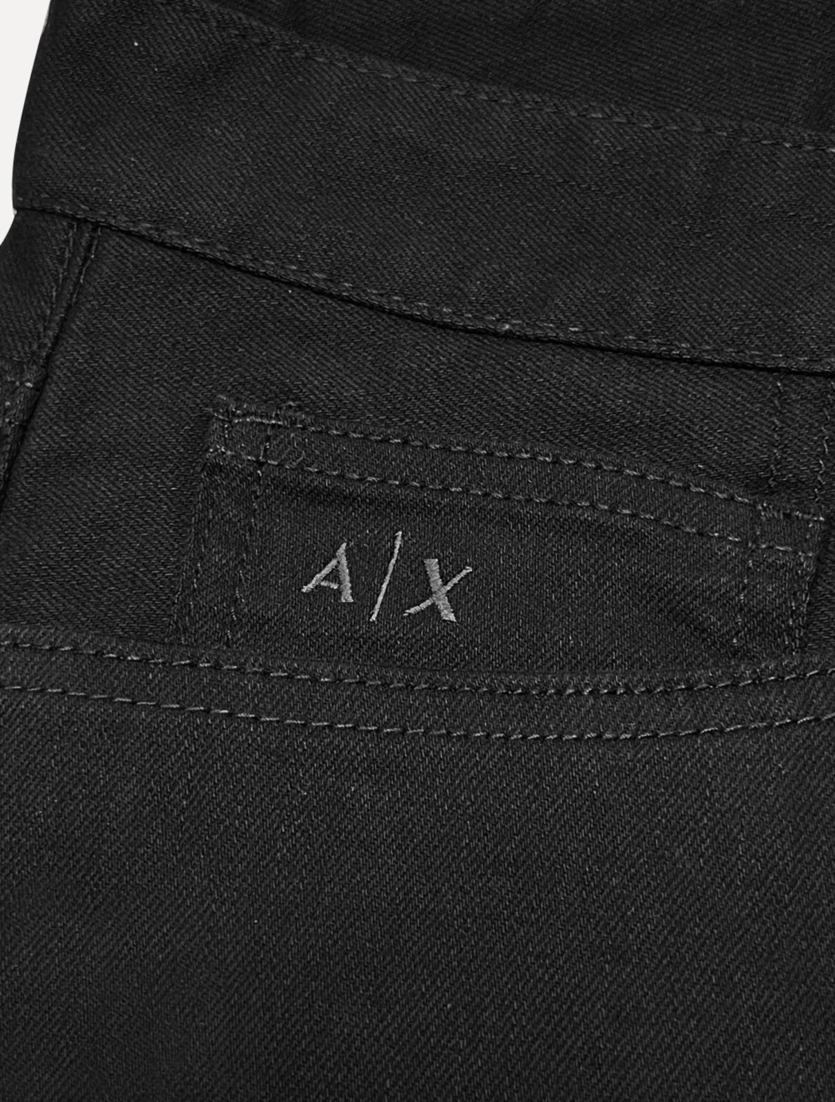 Vista 3 Calça Jeans Armani Exchange Masculina J14 Slim Fit 5 Pockets Preta preto Armani Exchange preto