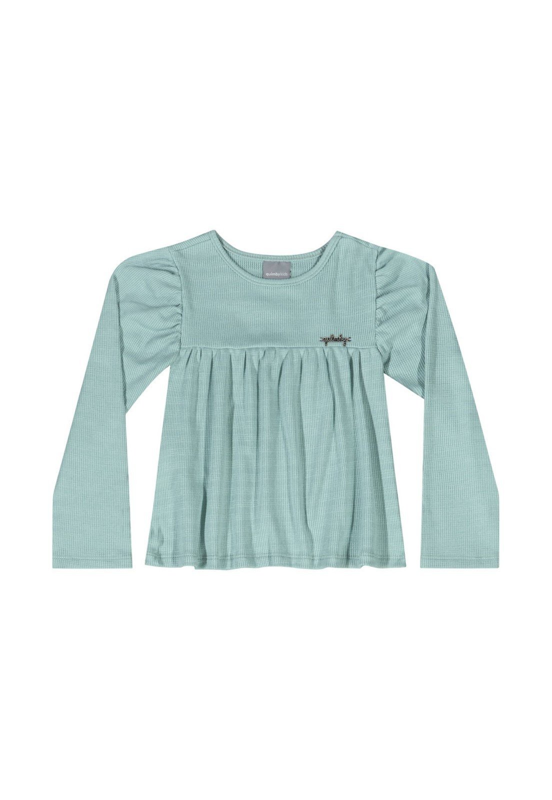 Infantil - Blusa Manga Longa para Menina Quimby Azul