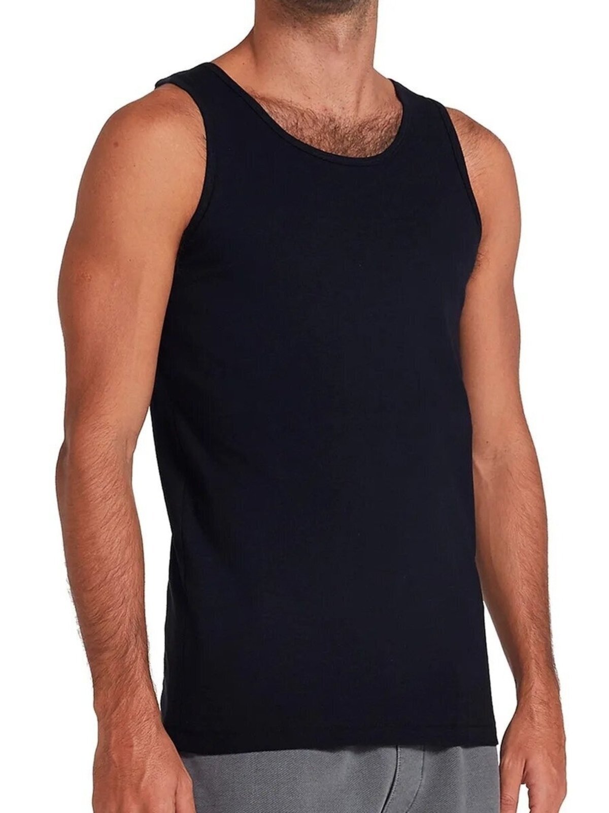 Vista 3 Kit com 3 Camisetas Regata Masculina Hering 0199 branco Hering branco