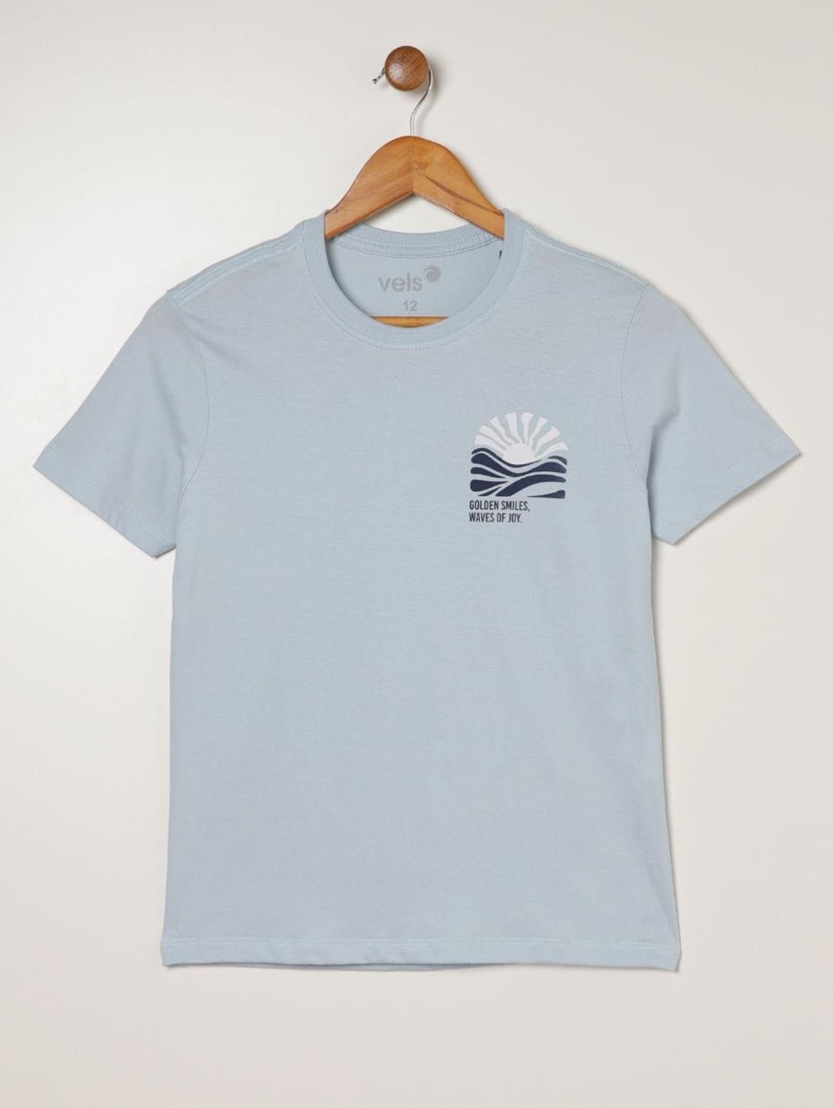 Infantil - Camiseta Manga Curta Vels Juvenil Para Menino- AZUL